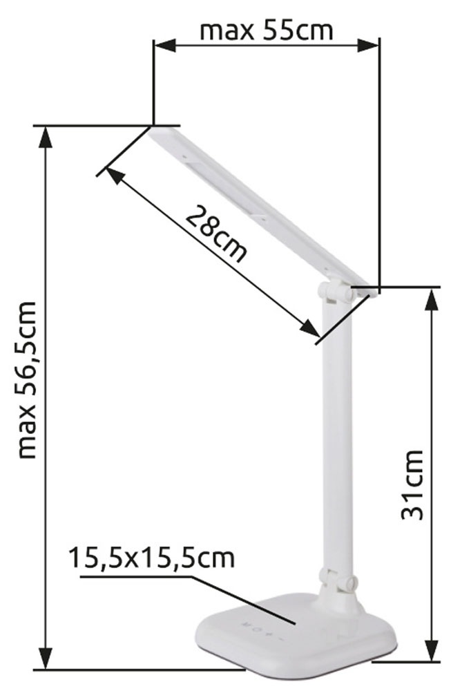 GLOBO LIGHTING Tischleuchte »DAVOS« LED-Modul 1 Stk. warmweiß - kaltweiß Tischlampe Nachttischlampe Deko-Tischleuchte Schreibtisch
