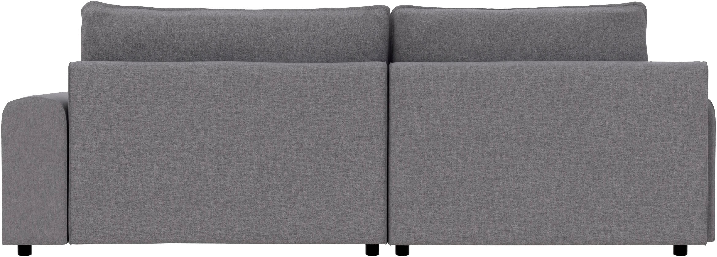 TRENDMANUFAKTUR Ecksofa »Fordon, Schlafsofa mit Bettkasten, Couch in L-Form, Breite 250 cm«, in Struktur LUMOS, 3D-Effekt, anthrazit, Recamiere links