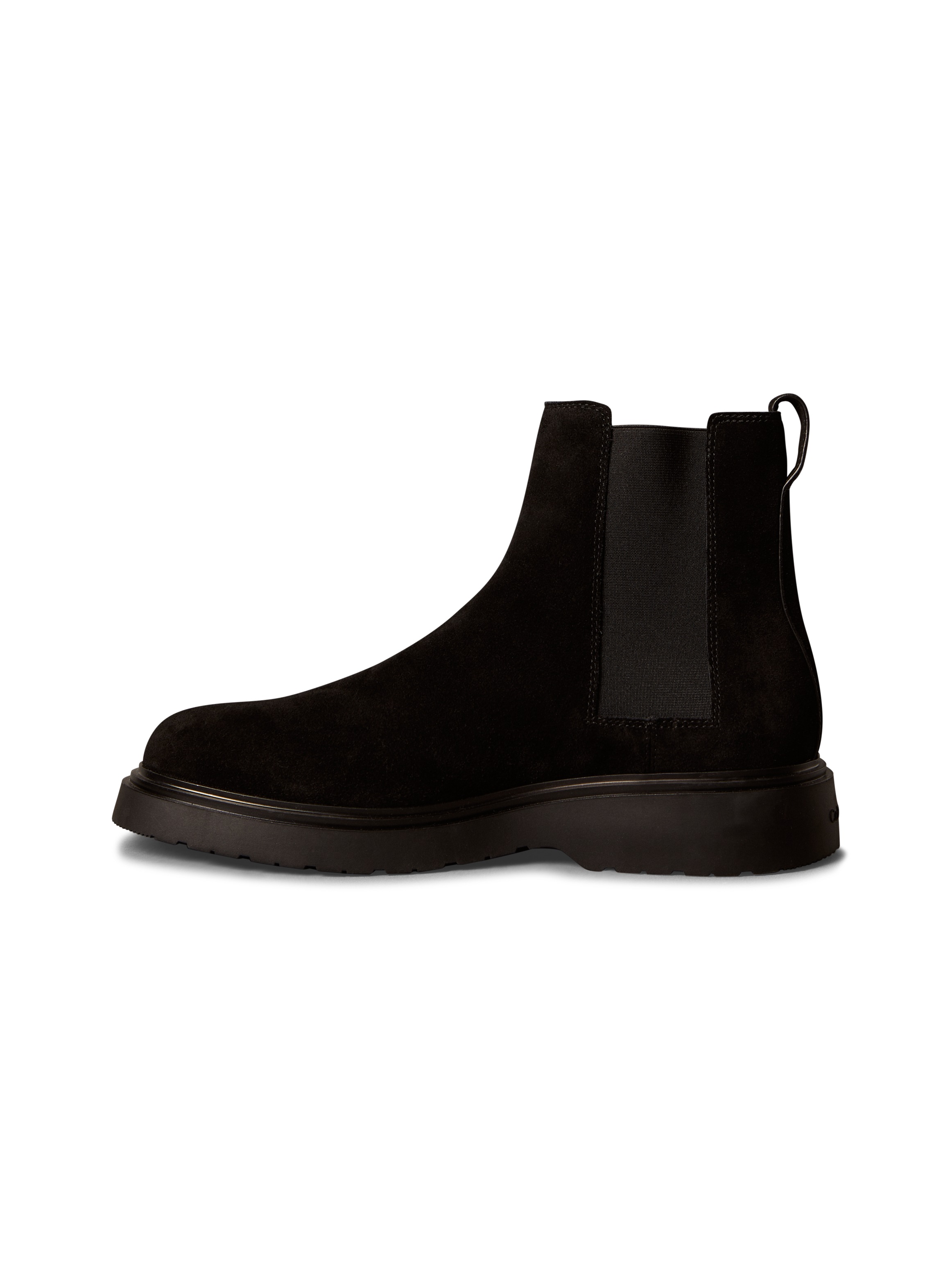 Calvin Klein Jeans Chelseaboots »COMBAT ESS CHELSEA BOOT SU«, Stiefelette, Schlupfboots, Profilsohle, mit Anziehlasche
