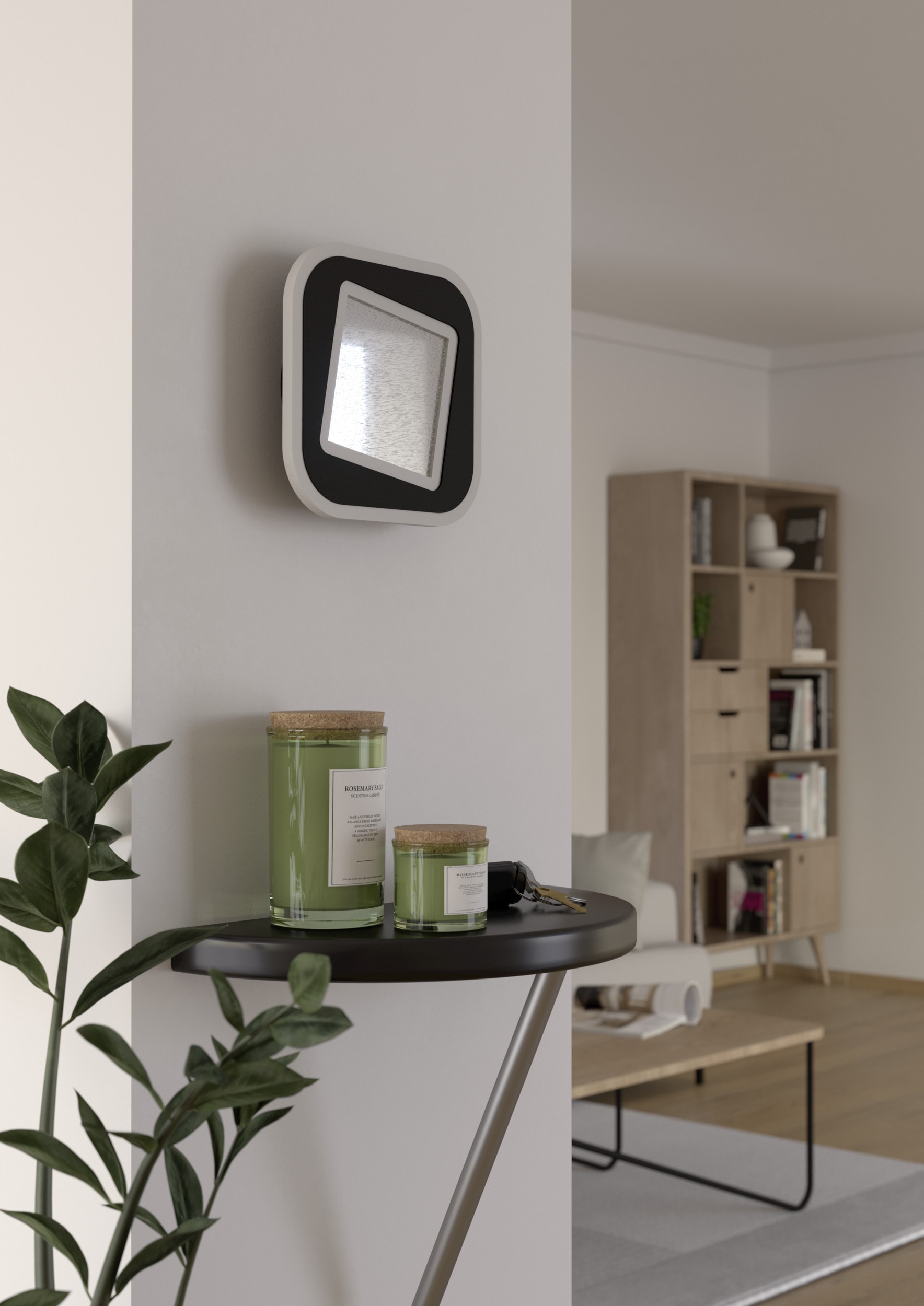 EGLO Wandleuchte »MACCHIONI Wandlampe - Stahl, Kunststoff - LED - 12W - IP20« LED-Modul 1 Stk. Neutralweiß Wandstrahler, Wandspot, Wohnzimmer, Flur, L20 x B20 x AL4,5 cm