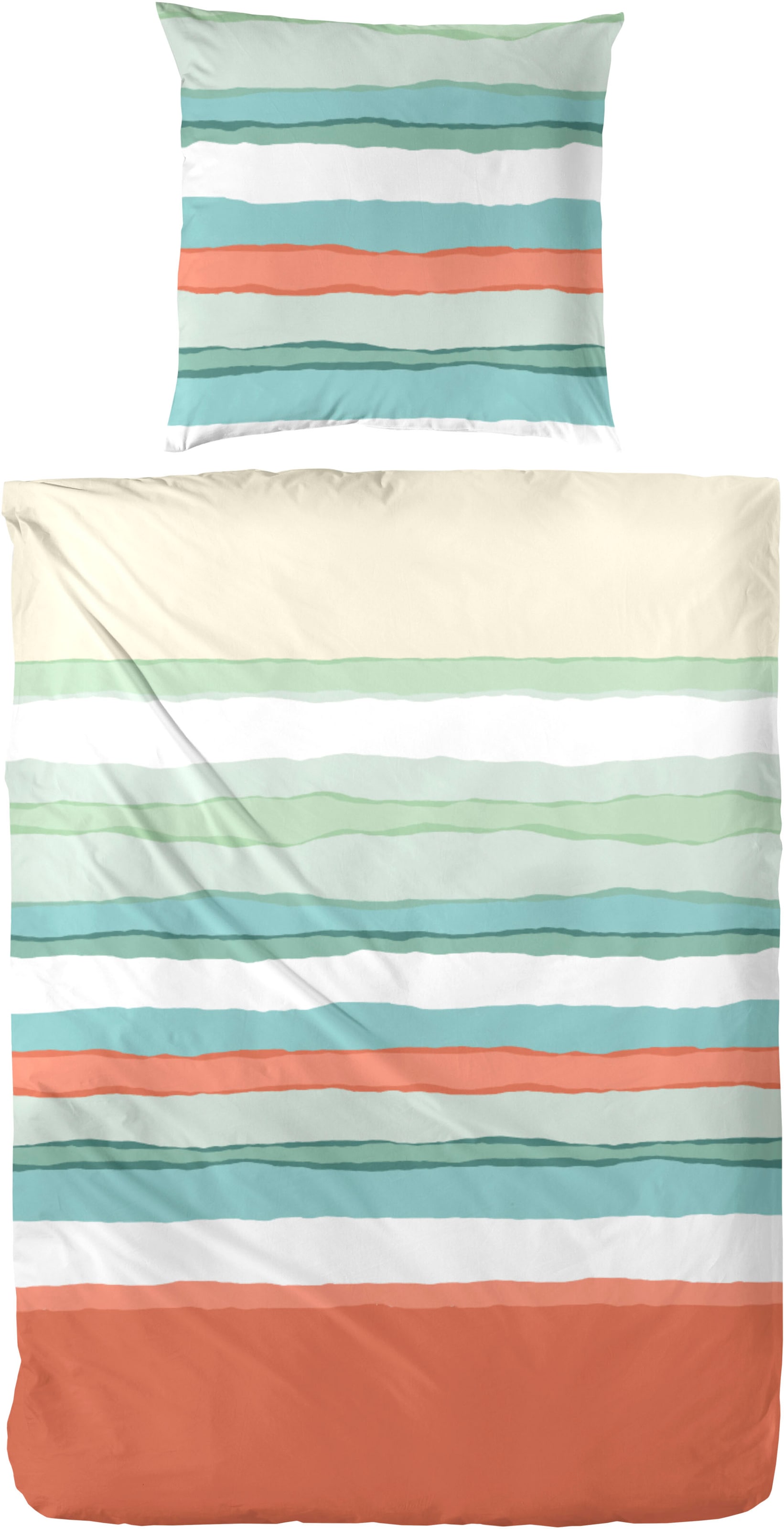 Primera Bettwäsche "Renforce Bettwäsche Slushy" 2 Stk. mit spannenden Verlä günstig online kaufen