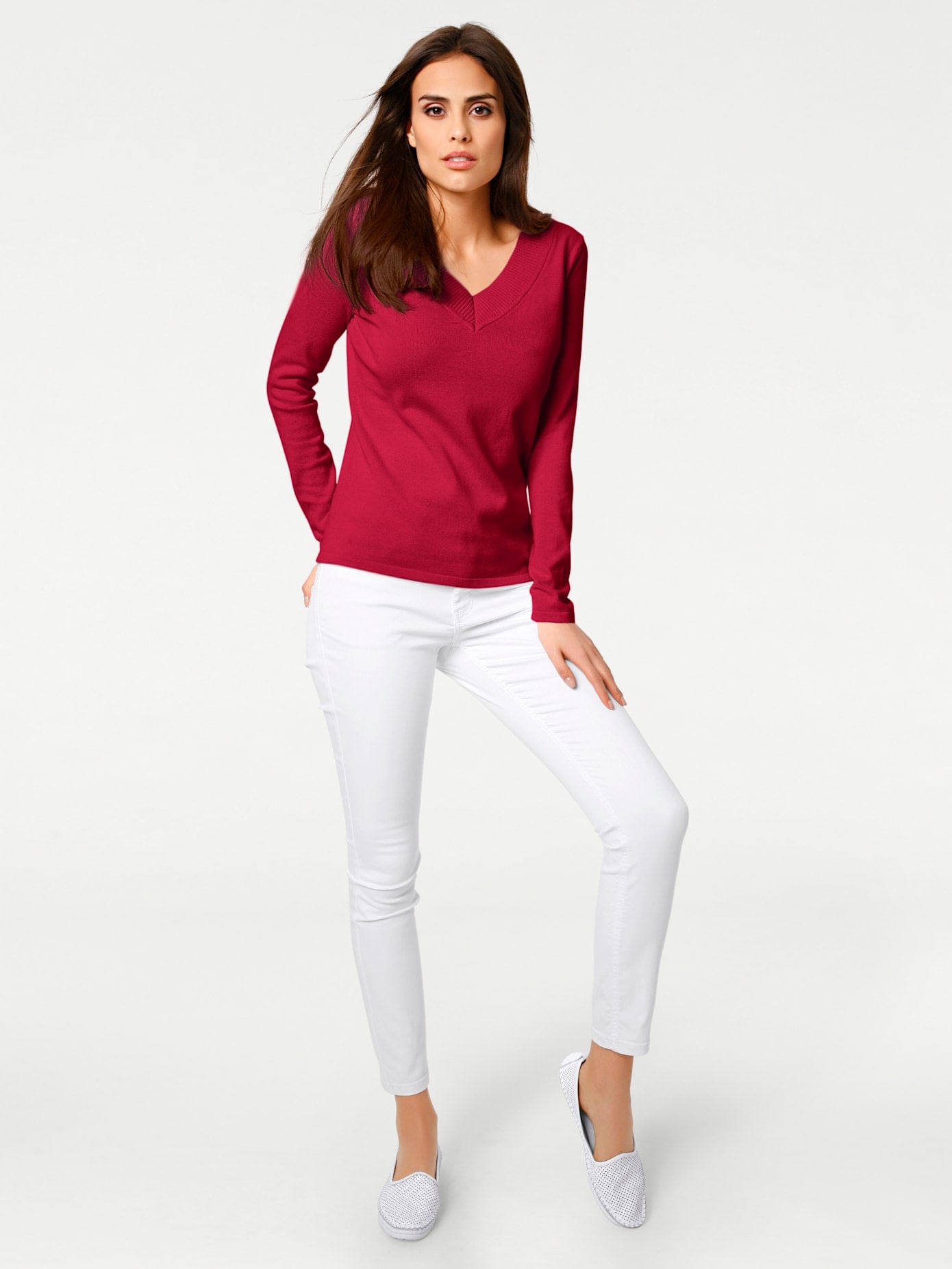 RICK CARDONA by heine Strickpullover "V-Pullover"
