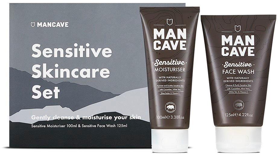 MAN CAVE Gesichtspflege-Set »Sensitive Skincare Set« (Set 2 tlg.) für empfindliche Männerhaut