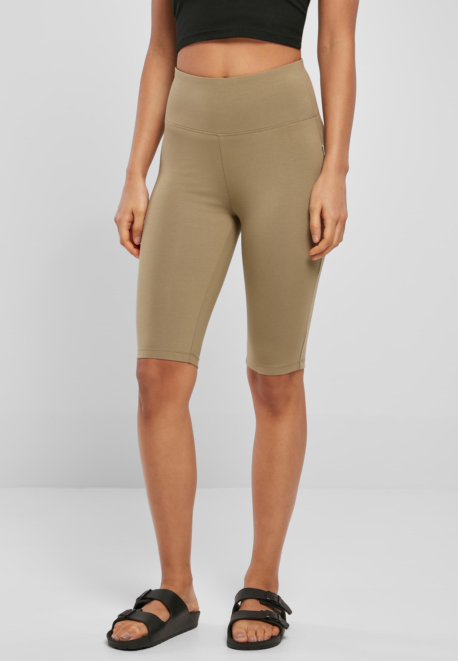 URBAN CLASSICS Radlerhose »Urban Classics Damen Ladies Organic Stretch Jersey Cycle Shorts«, (1 tlg.)