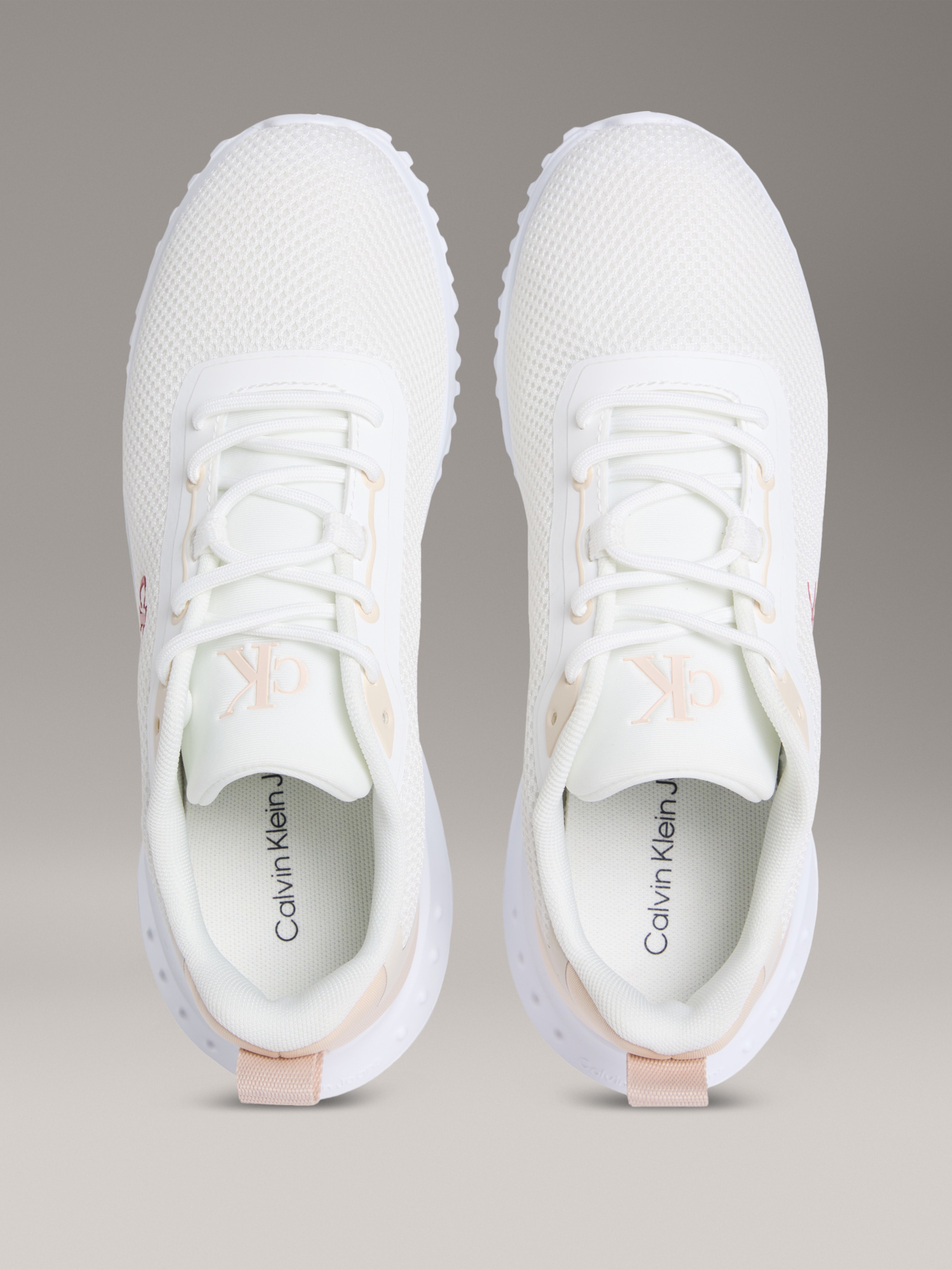 Calvin Klein Jeans Sneaker »EVA RUNNER L-UP MIX MESH LOGO CK«, Schnürschuh, Freizeitschuh, Halbschuh mit CK Logo an der Seite