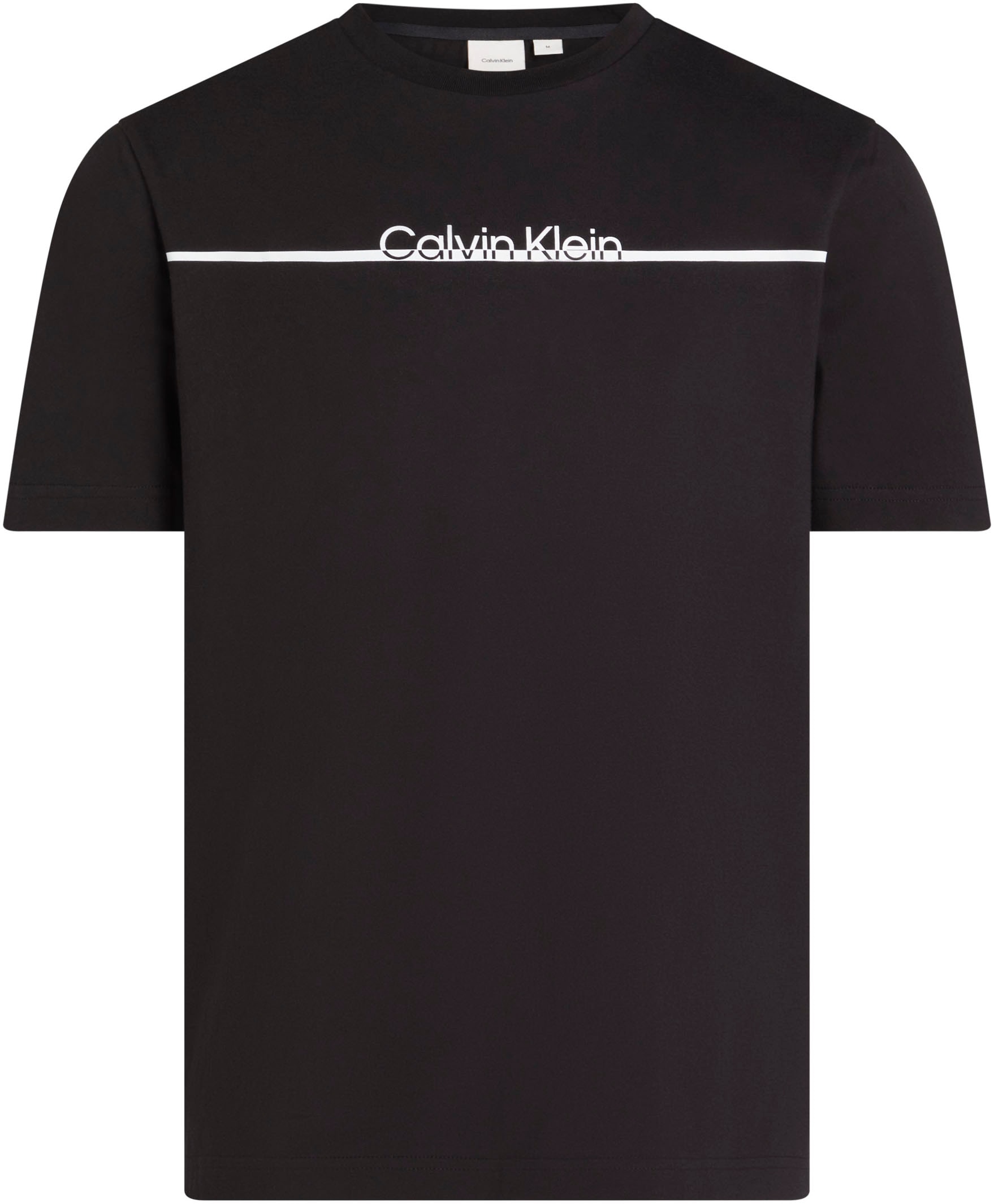 Calvin Klein Big&Tall Rundhalsshirt "BT SPLIT LINE LOGO T-SHIRT", in Großen Größen mit Logoprint