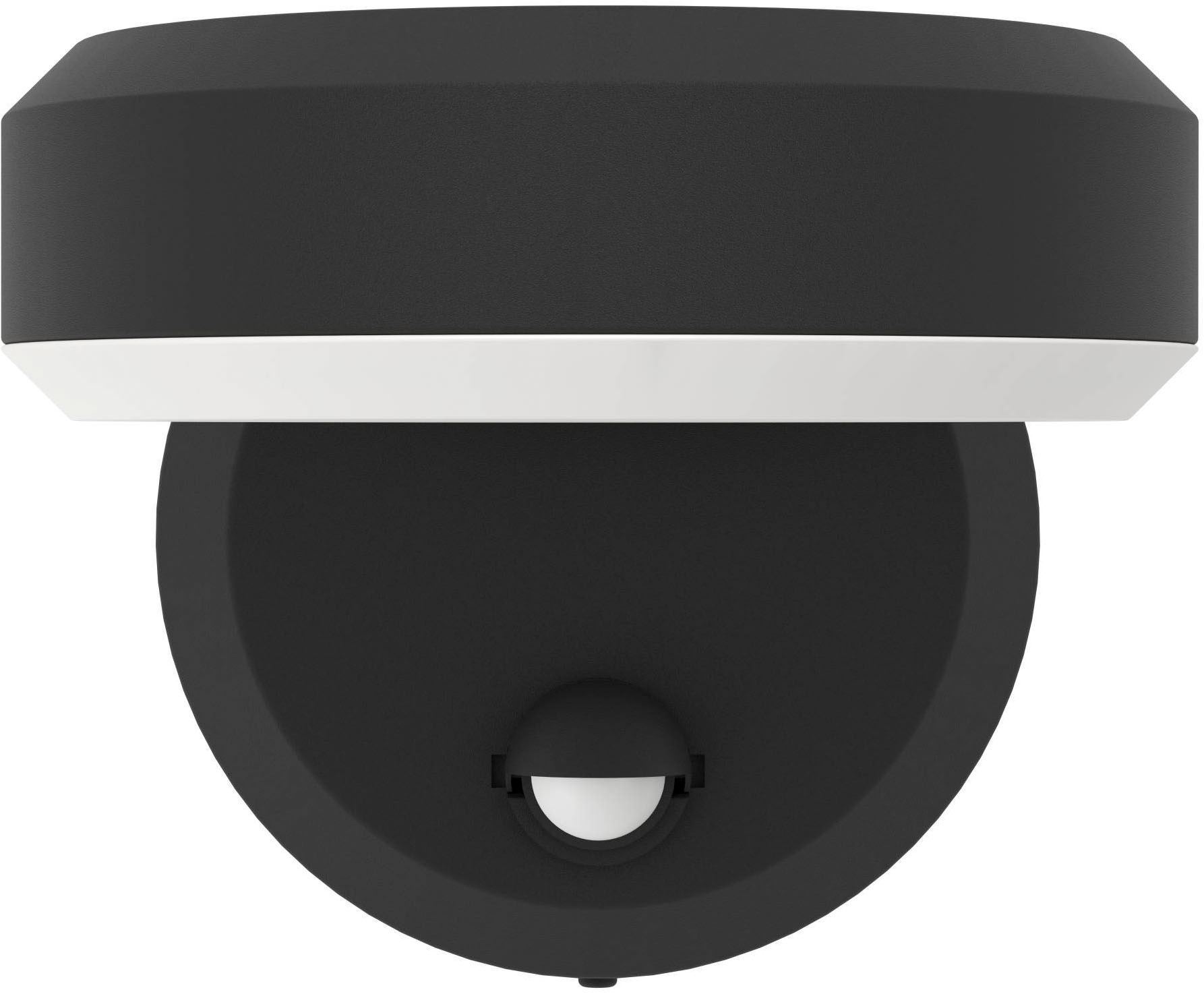 EGLO Wandleuchte »Fornaci Wandlampe, Außenleuchte Hauswand, Metall und Kunststoff, IP44« LED-Modul 1 Stk. Warmweiß Wand-/Deckenleuchte - L16 x H13,5 x AL19 cm - schwarz - 3X3,6W inkl.