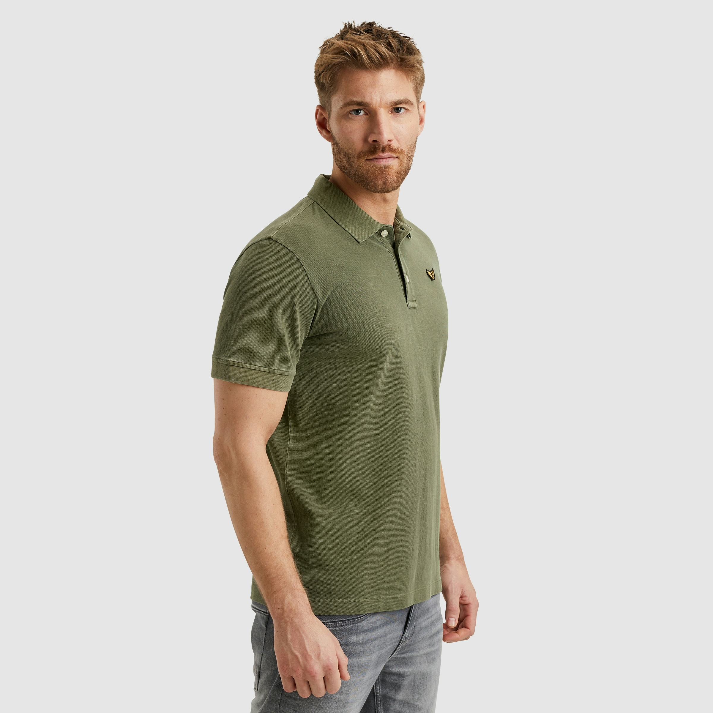 PME LEGEND Poloshirt »Short sleeve polo pique garment dye«, mit Logo Stickerei