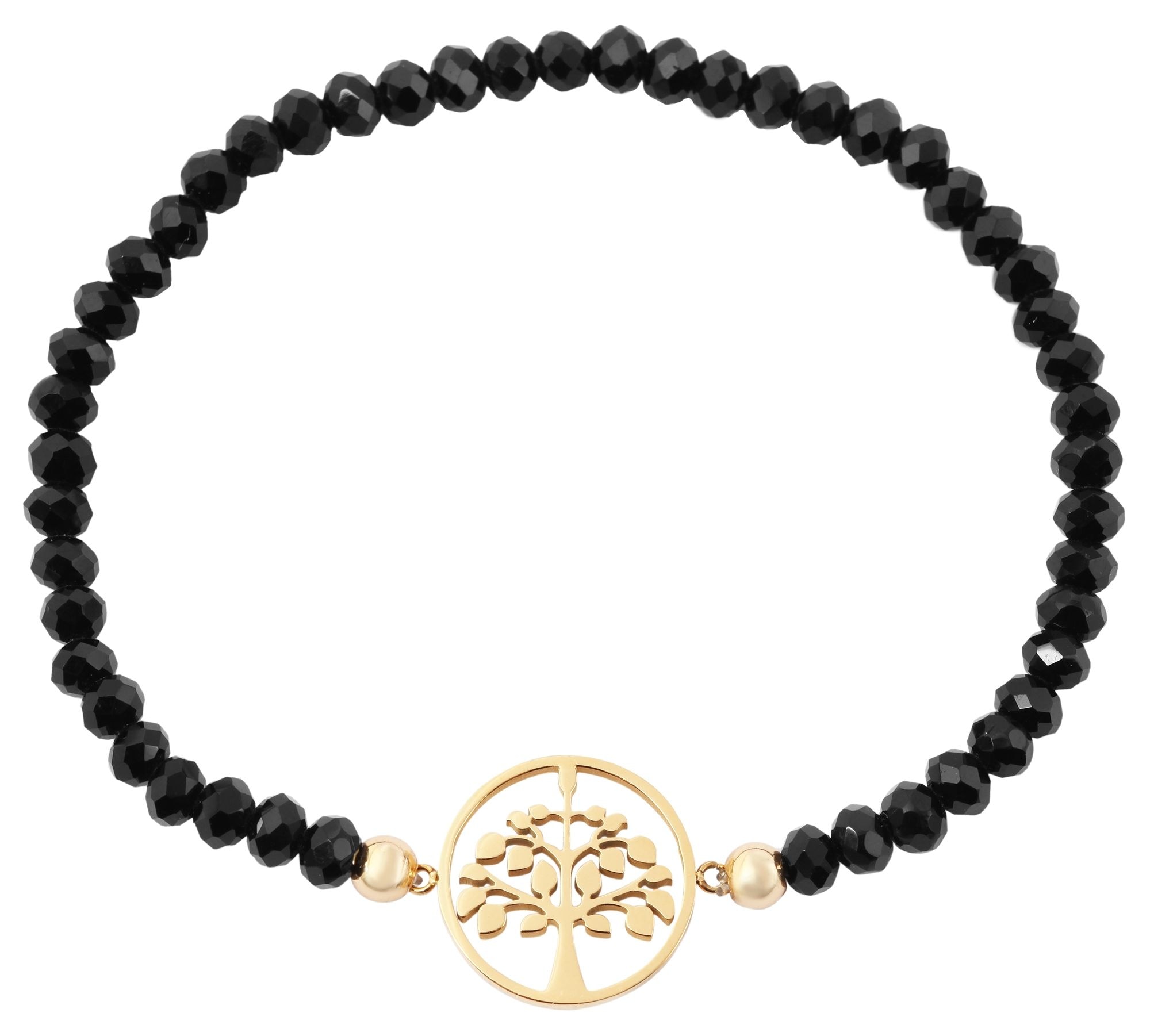Adelia´s Gliederarmband »Armband – Kugelarmband Lebensbaum aus Edelstahl 17 cm« Perfekt zum Verschenken an besondere Menschen