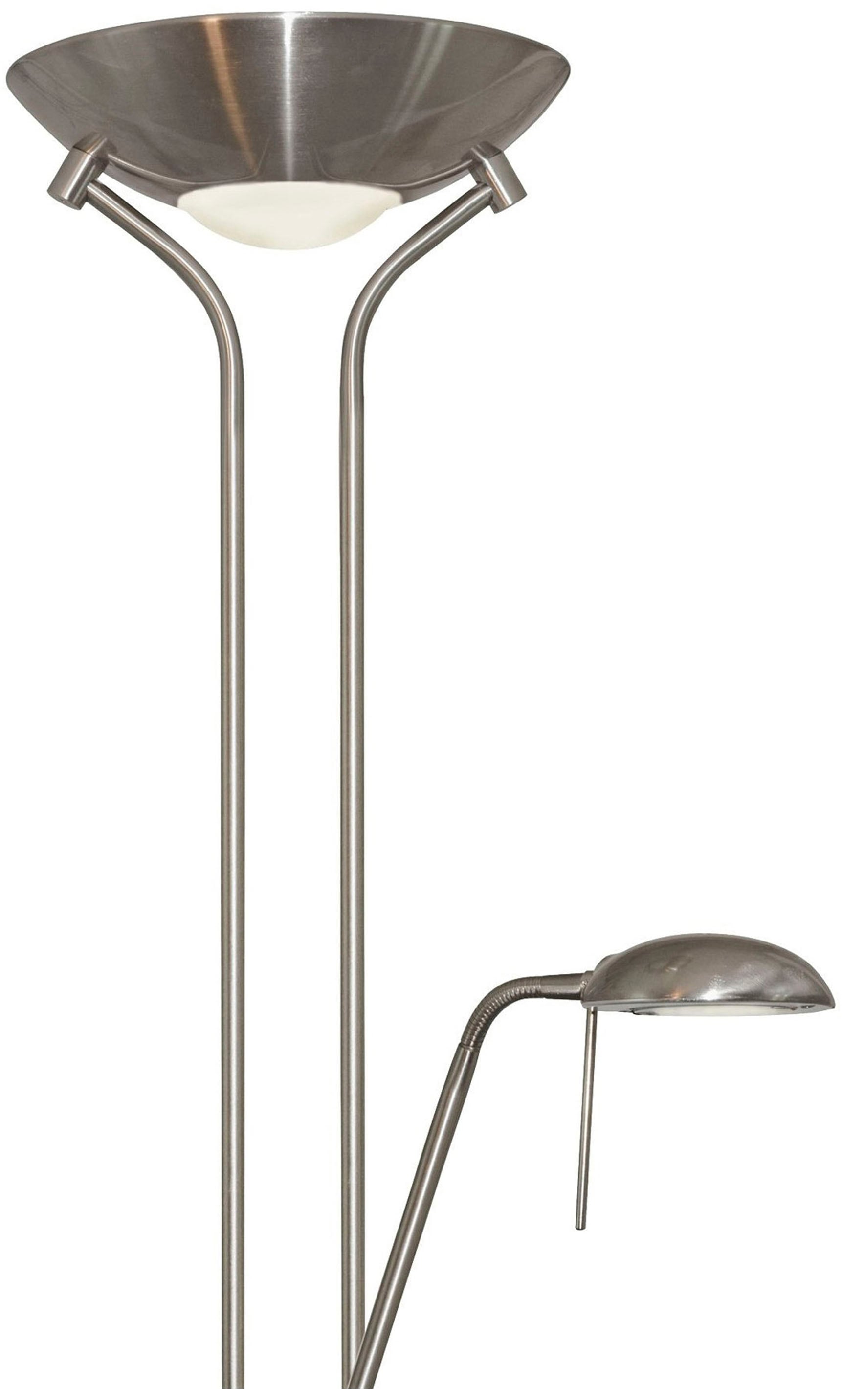 Searchlight Stehlampe »Mother and Child Stehleuchte - Satin, Silber & Glas« R7s 1 Stk.