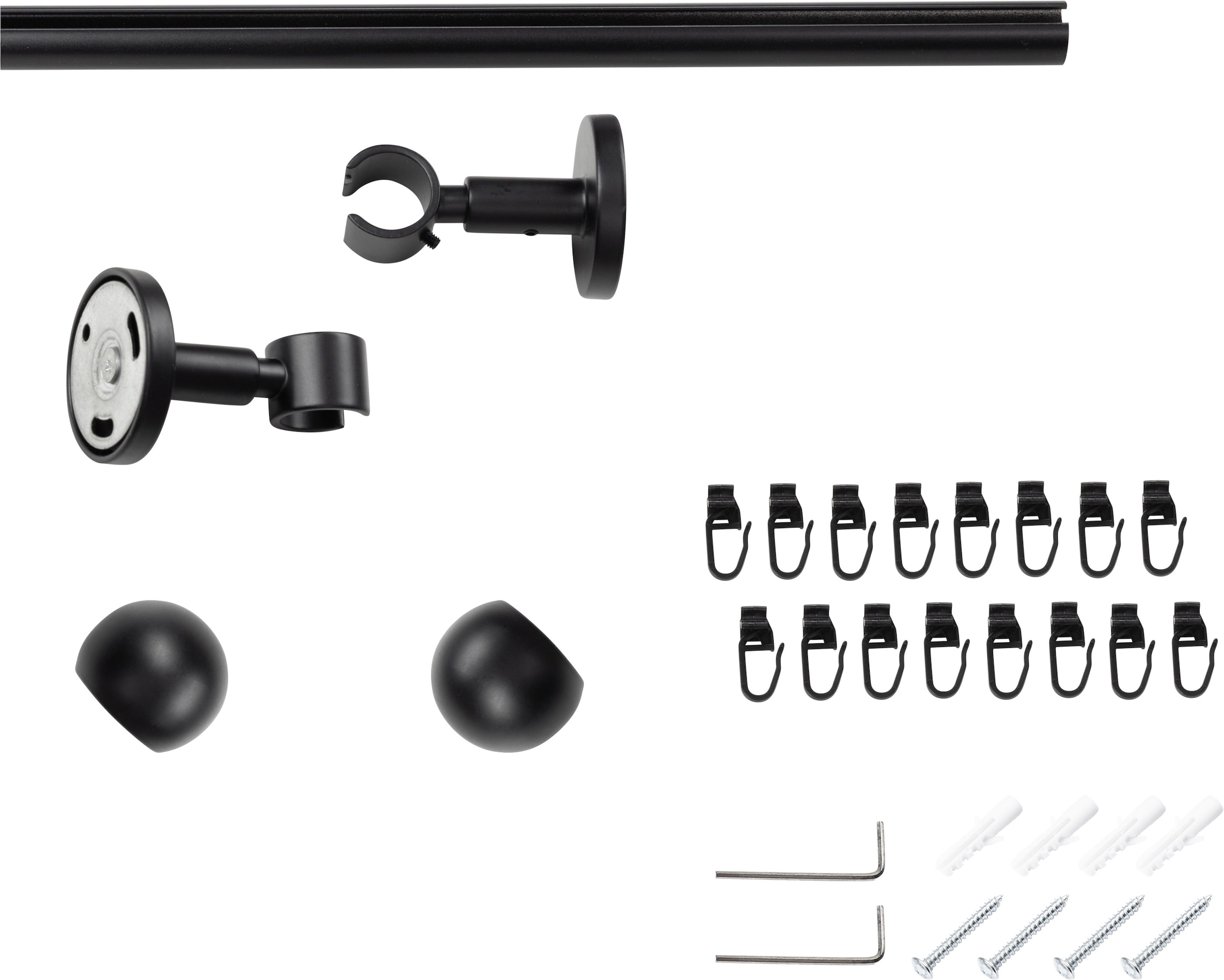 SN DECO GROUP Gardinenstange »Gardinenstange Innenlauf Straßburg Ø 19 mm, 1-läufig, Fixmaß« Ø 19 mm Fixmaß;kürzbar