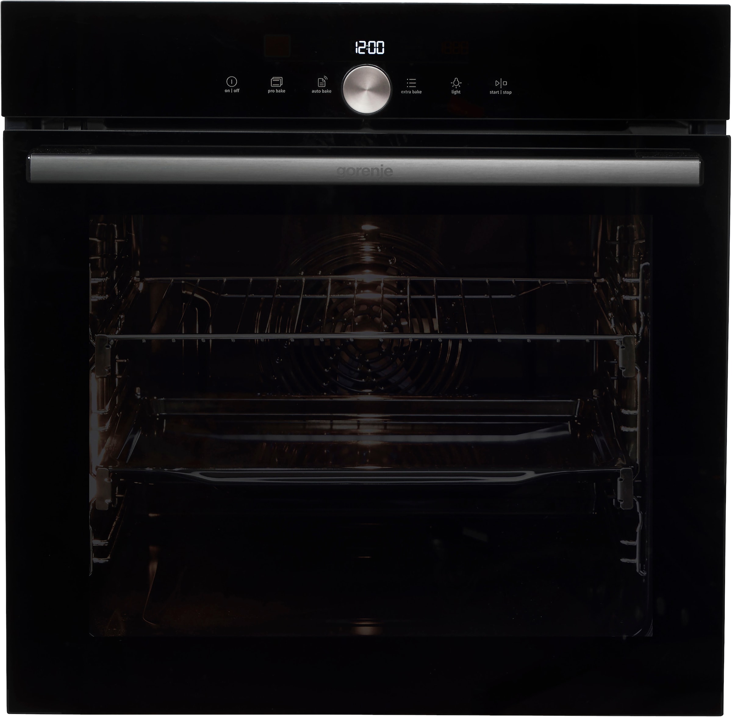 GORENJE Pyrolyse Backofen »BPS 6747 A09DBGOT«, BPS 6747 A09DBGOT, mit 2-fach-Teleskopauszug, Pyrolyse-Selbstreinigung, Black Design; AirFry