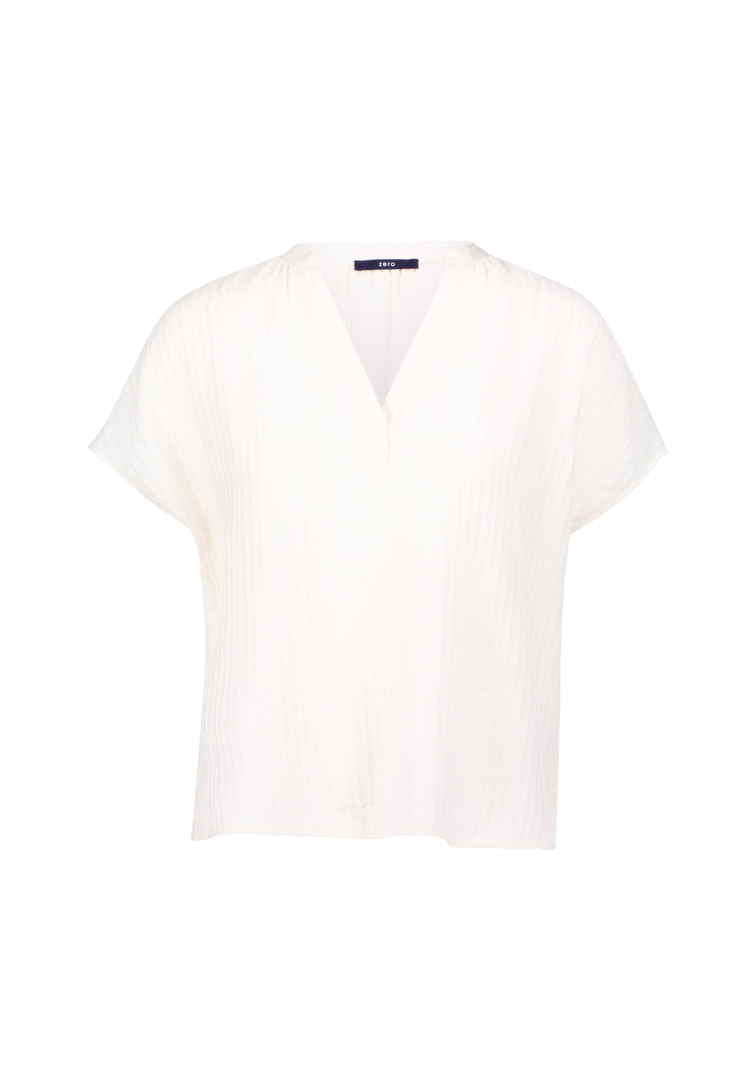 Zero Crinklebluse "zero Crinkle-Bluse mit V-Ausschnitt" günstig online kaufen