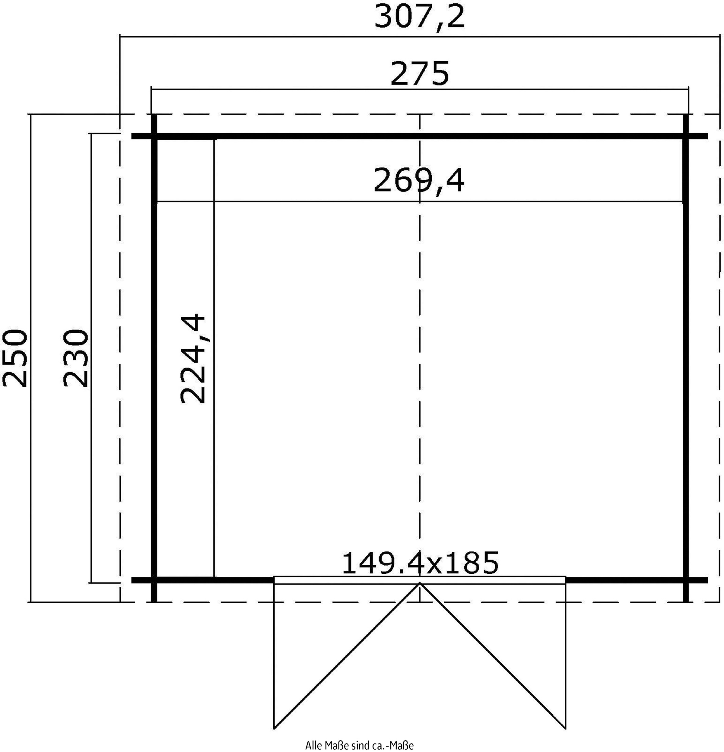 LASITA MAJA Gartenhaus »NORAH 230«, (Set)