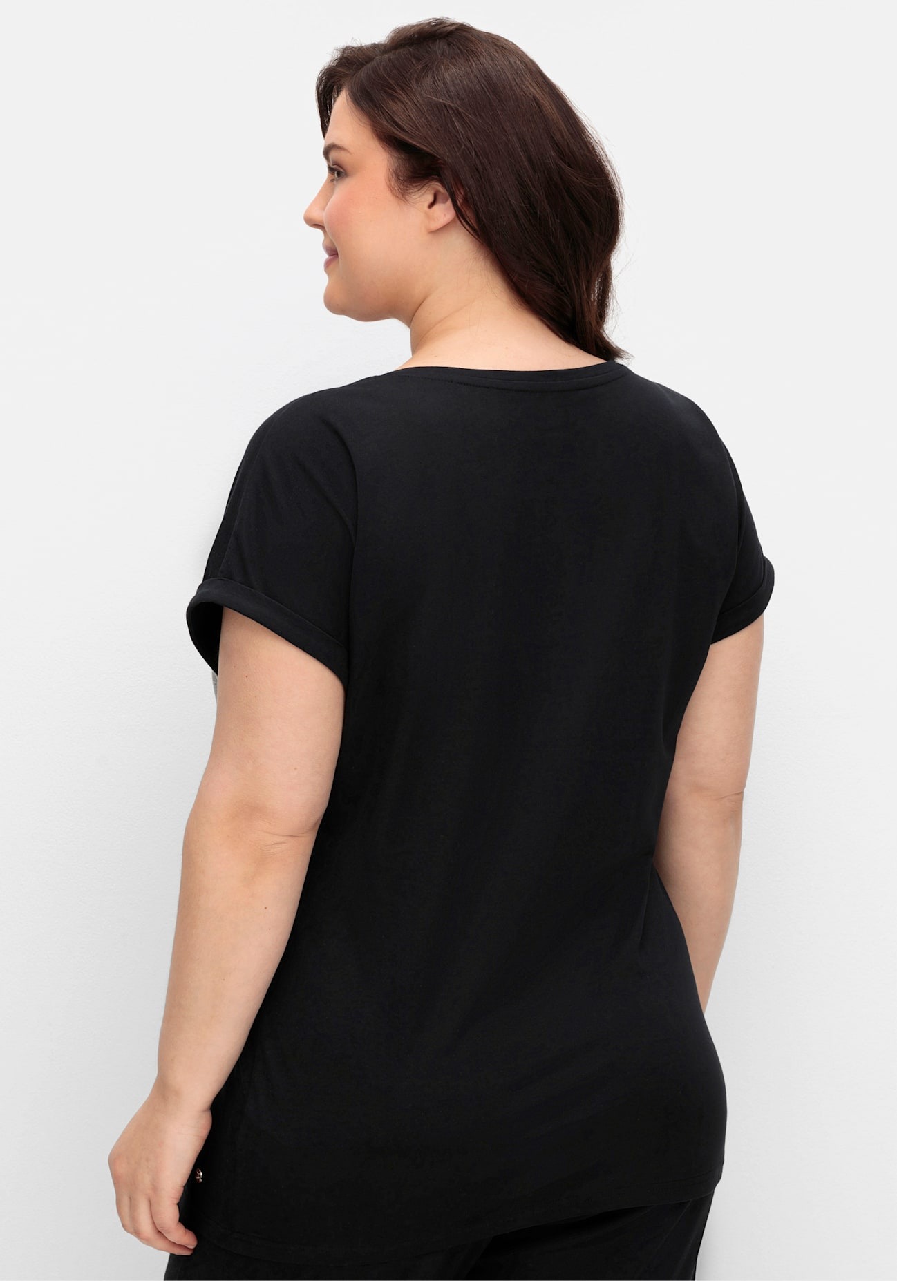 Sheego Kurzarmshirt "T-Shirt", (1 tlg.) günstig online kaufen