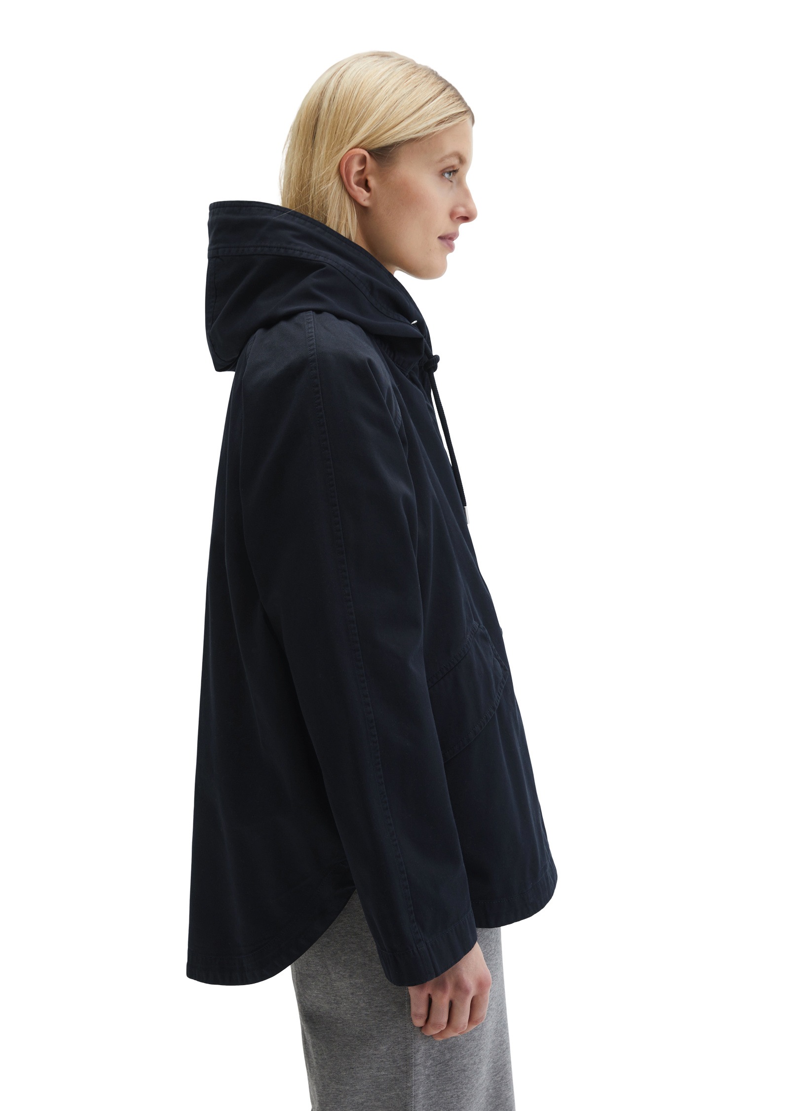 Marc O'Polo Outdoorjacke »aus Organic Cotton-Twill« mit Kapuze