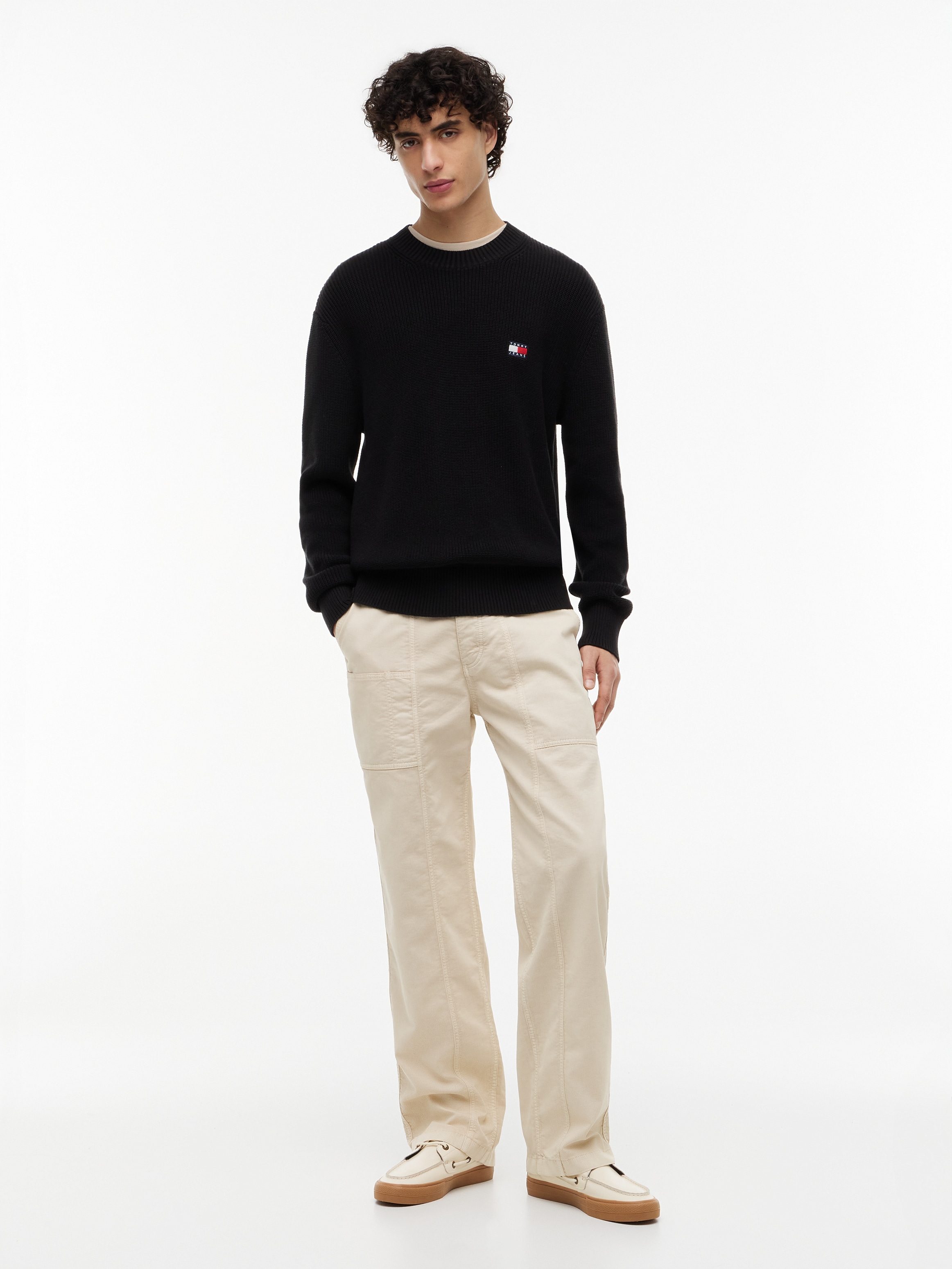 Tommy Jeans Strickpullover »TJM REGULAR BADGE SWEATER«