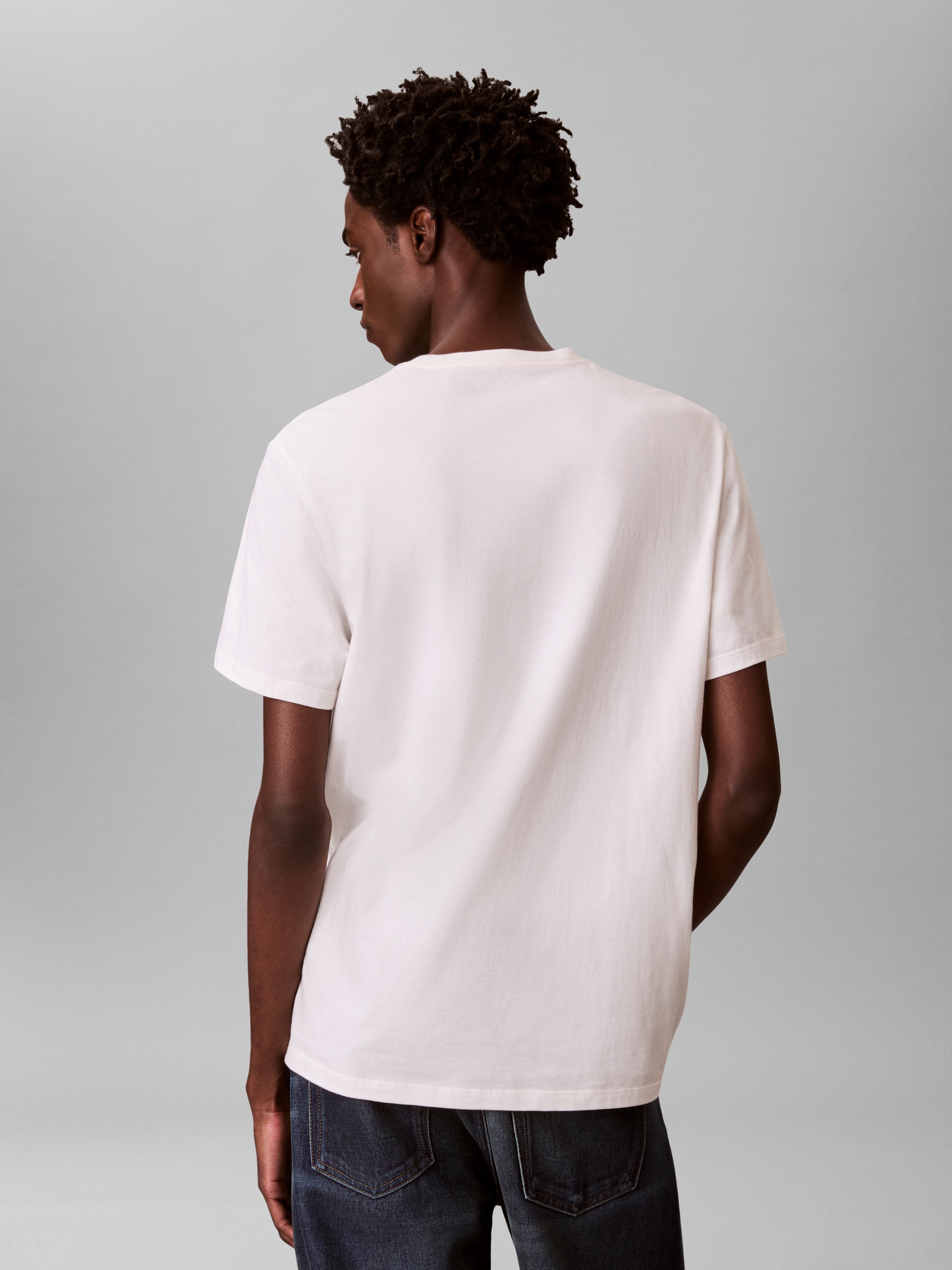 Calvin Klein T-Shirt Regular Fit, Rundhalsausschnitt, Logodruck