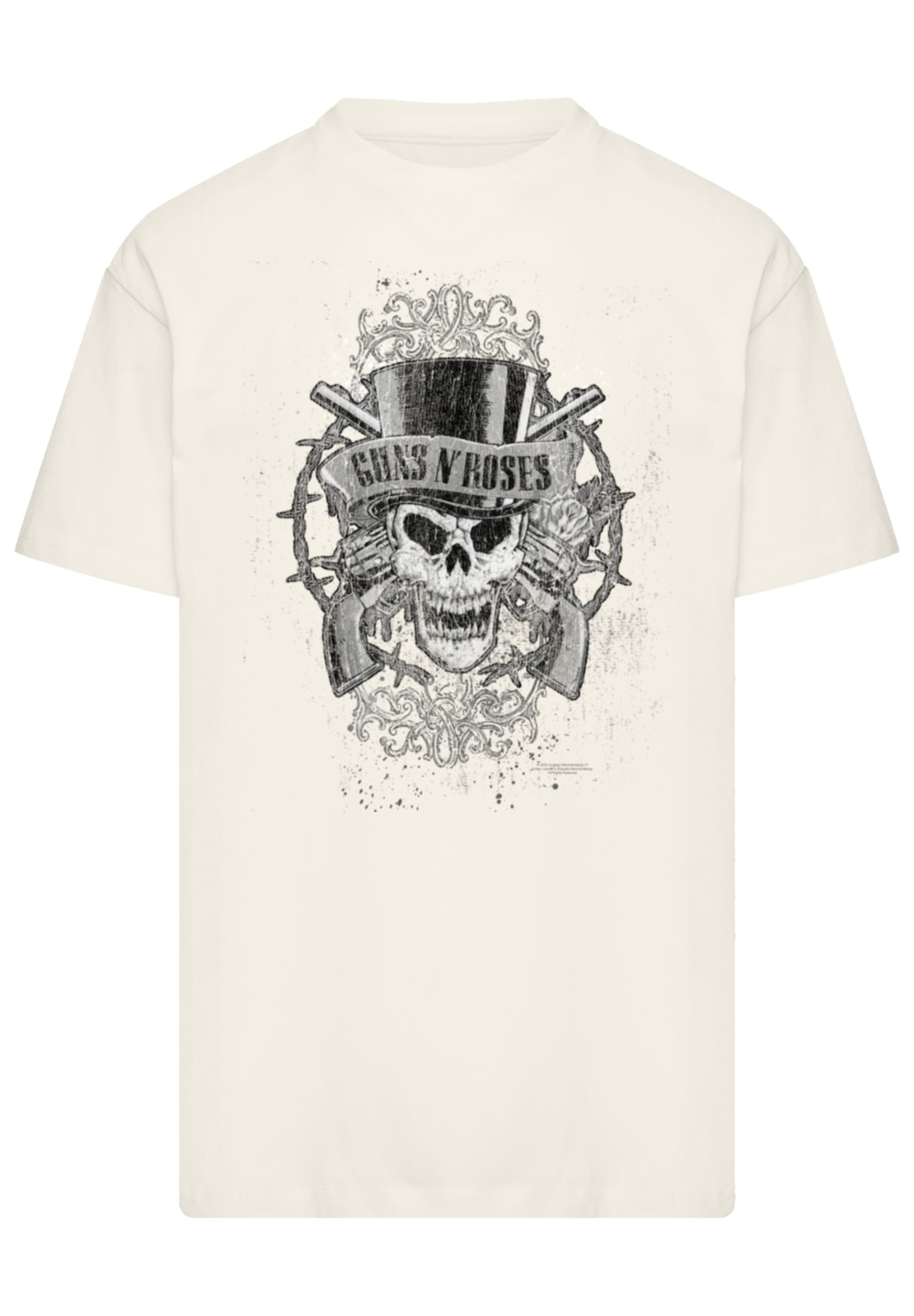 F4NT4STIC T-Shirt »Guns 'N' Roses Skull and Pistols«, Premium Qualität