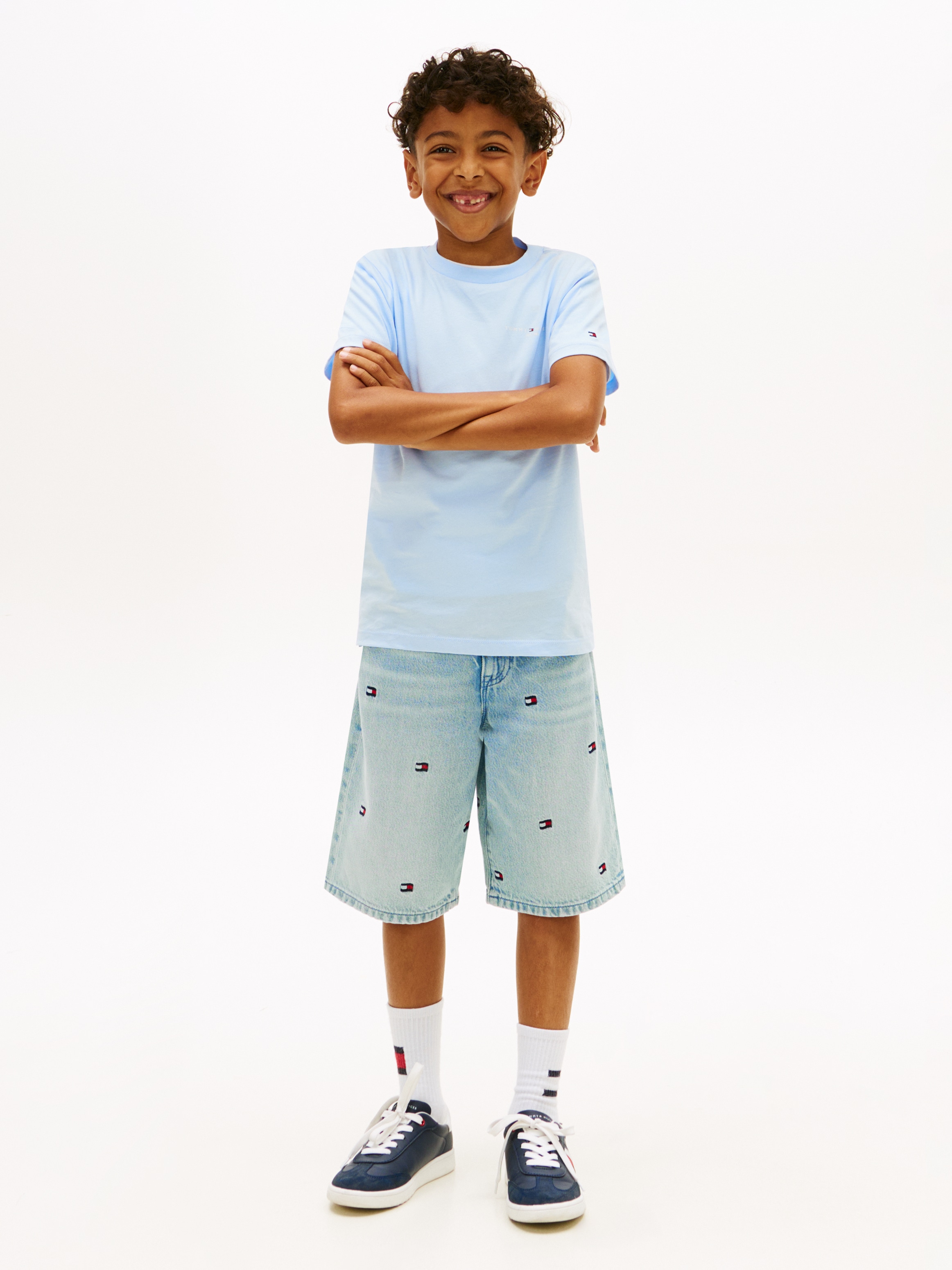 Tommy Hilfiger T-Shirt »MINI CORP T-SHIRT« Kinder bis 16 Jahre, Rundhals