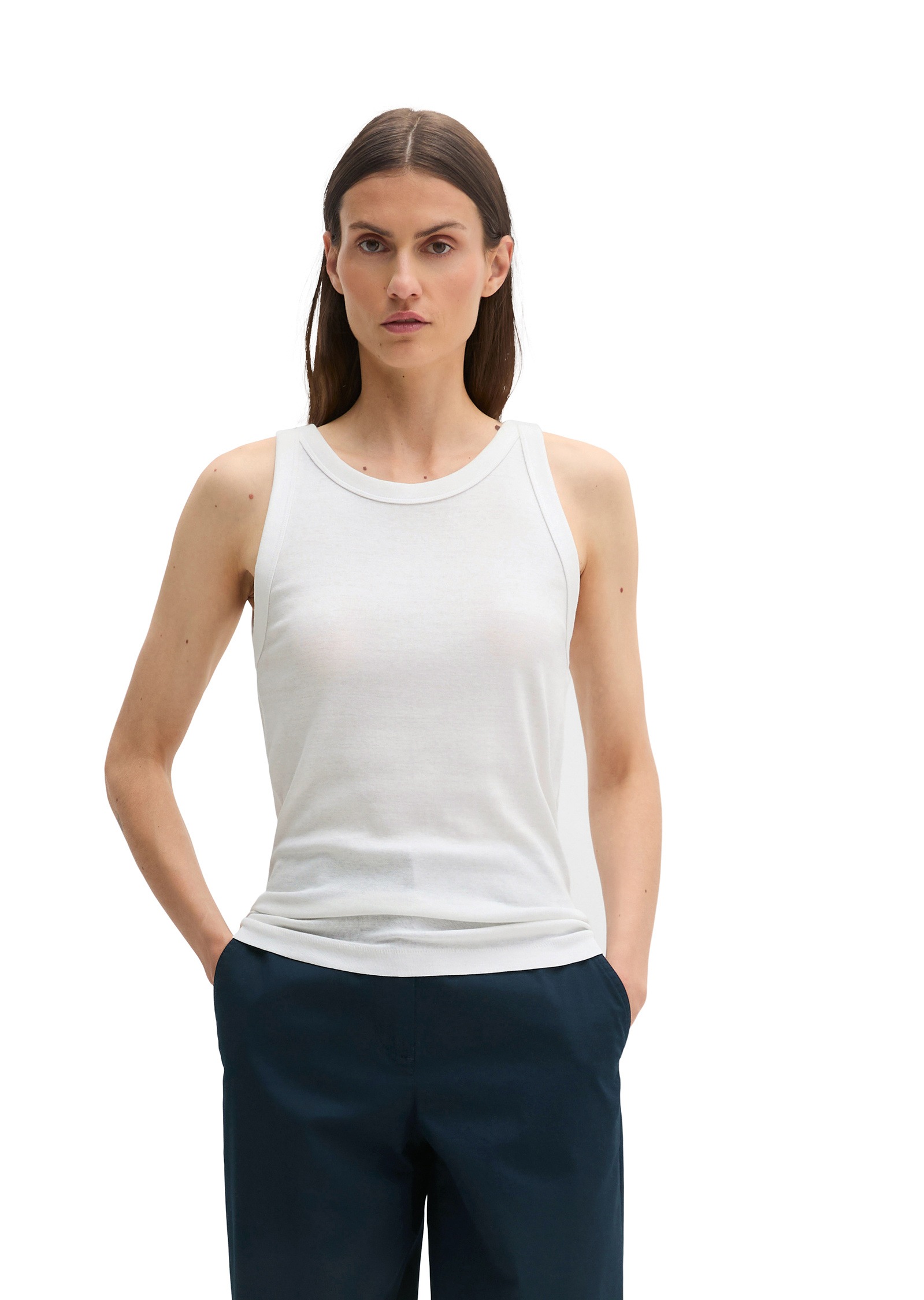 Marc O'Polo T-Shirt »aus Rippjersey«