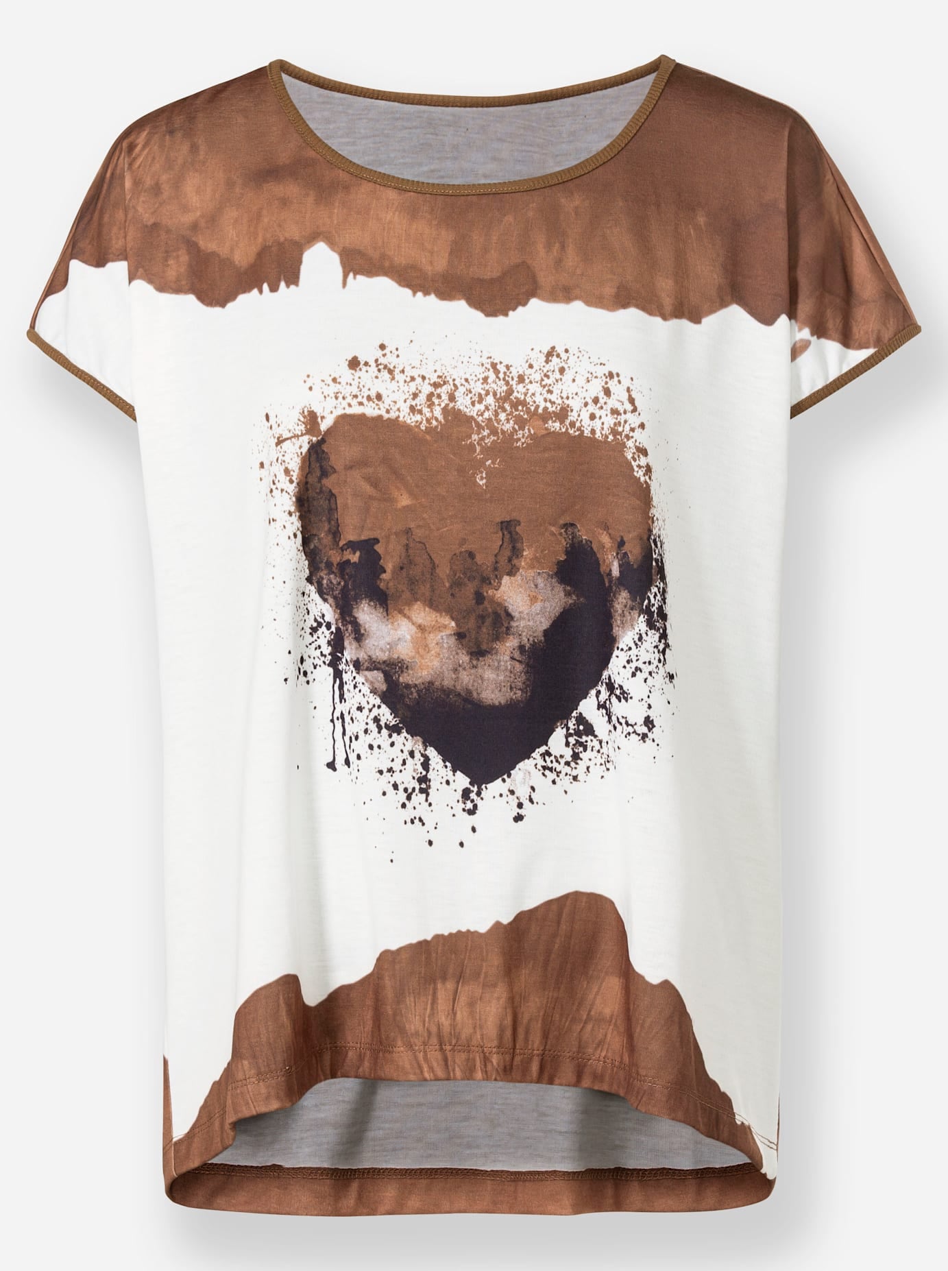 heine Rundhalsshirt »Druck-Shirt«, (1 tlg.)
