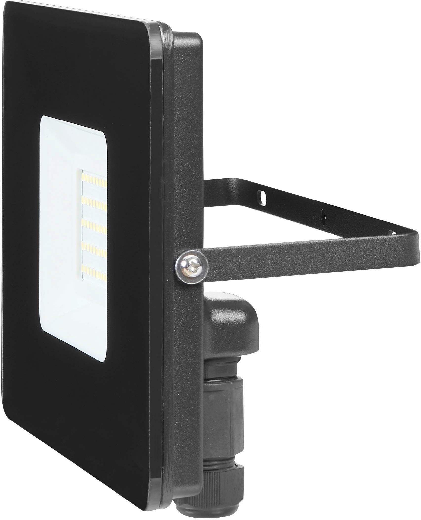 EGLO Wandleuchte »Faedo 3, Außen-Strahler, Außenleuchte, Wandstrahler, IP65, Lampe« LED-Modul 1 Stk. Kaltweiß Wand-/Deckenleuchte - L20,5 x H14,5 x AL3 cm - schwarz - 53W inkl.