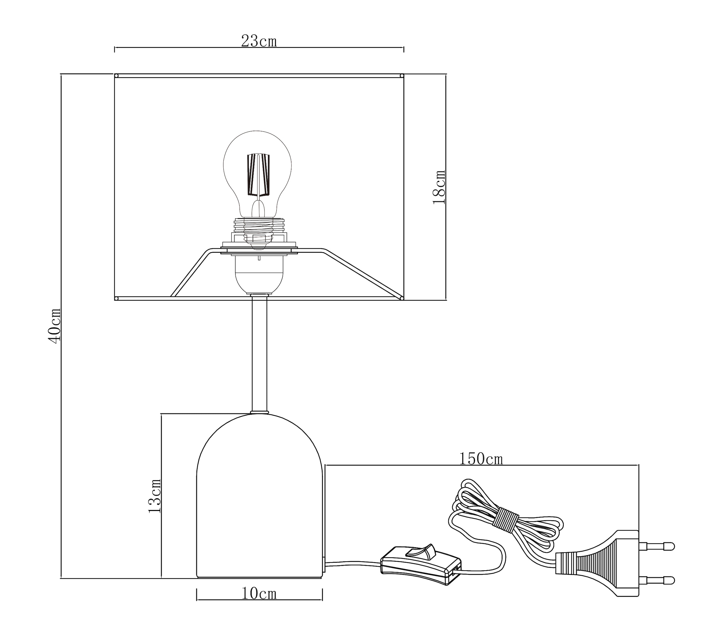 OTTO home Tischleuchte »Charleen« E27