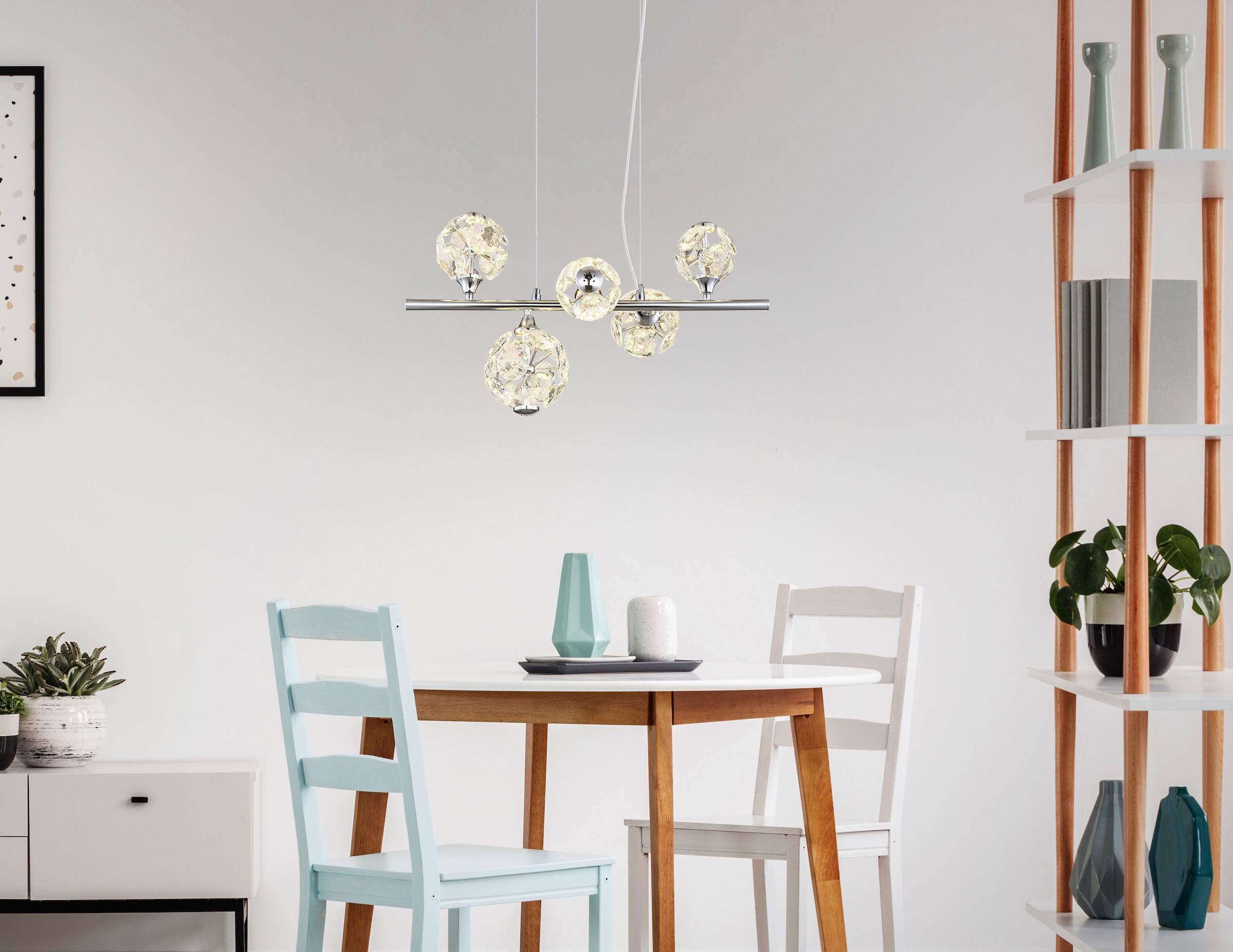 GLOBO LIGHTING Hängeleuchte »VIRINA« LED-Modul 1 Stk. Warmweiß Hängelampe Esszimmer-Leuchte Esstischleuchte Wohnzimmer