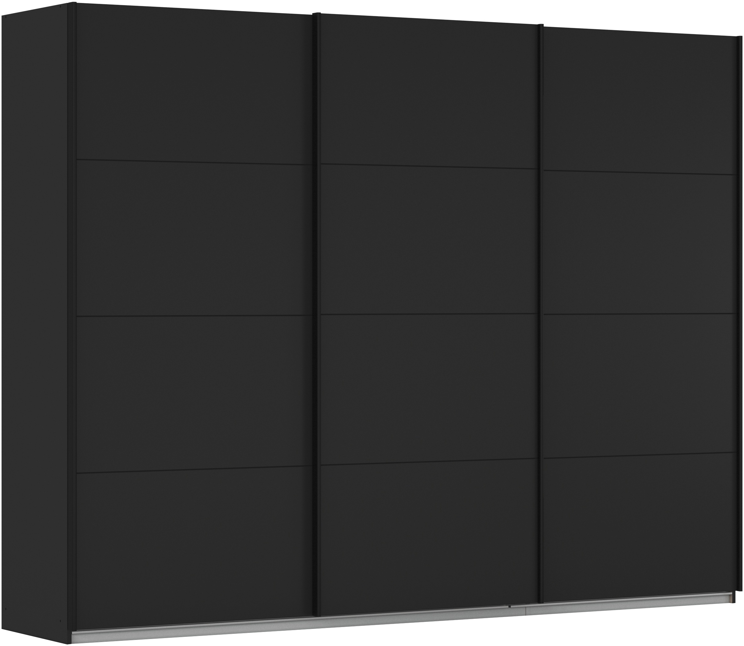 OTTO home Schwebetürenschrank "Kleiderschrank Schrank Garderobe AGORDO mit Dekor- oder Hochglanzfront" Breiten 203/271/315/360 cm in drei Griff-Farben - NEU: Farbe SCHWARZ, in 4 Breiten und 2 Höhen MADE IN GERMANY