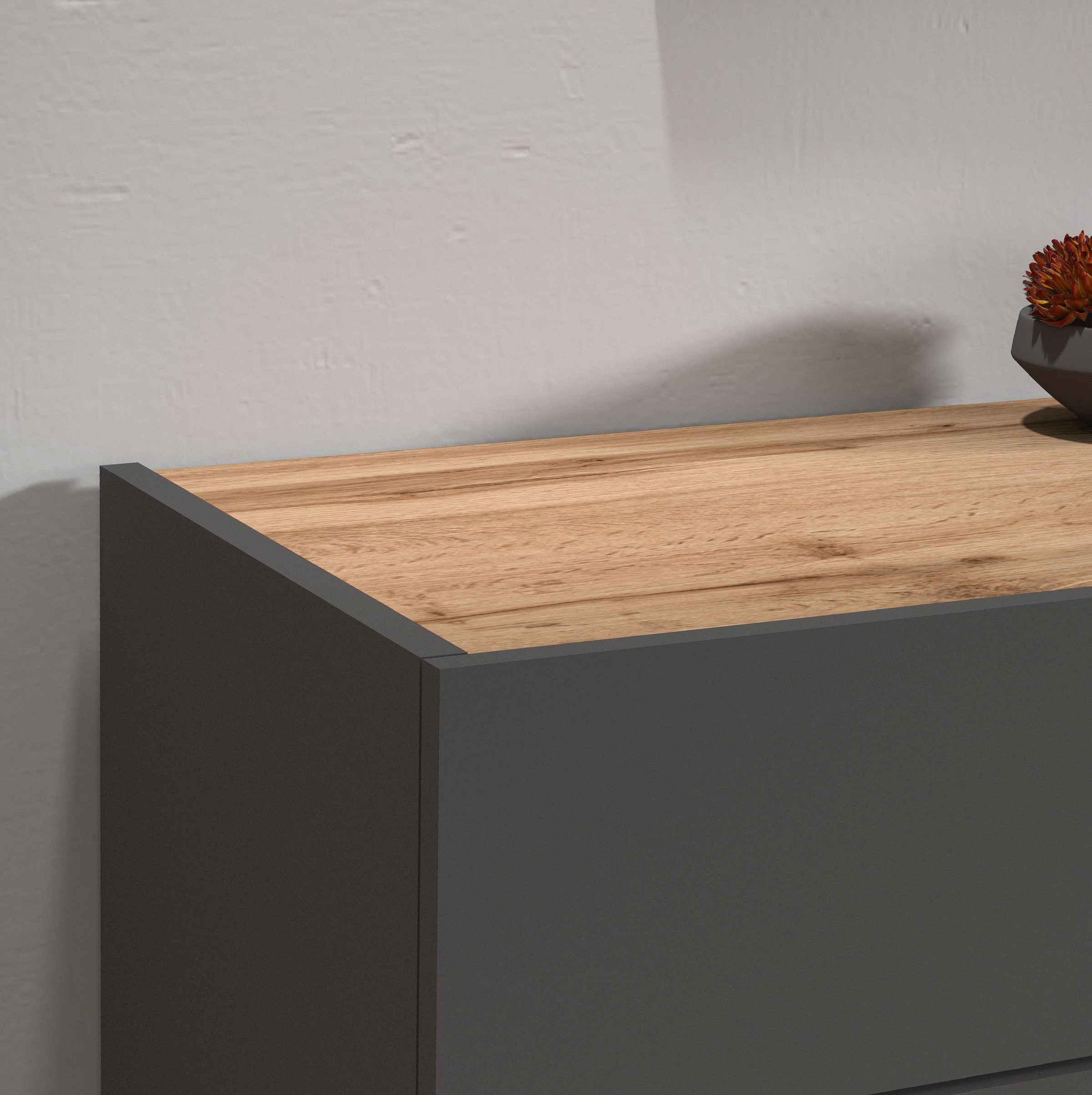 INOSIGN Sideboard »Garda, Kommode, Schrank, Kredenz«, 4 Türen, 2 Schubladen, grifflos Breite 160,1 cm