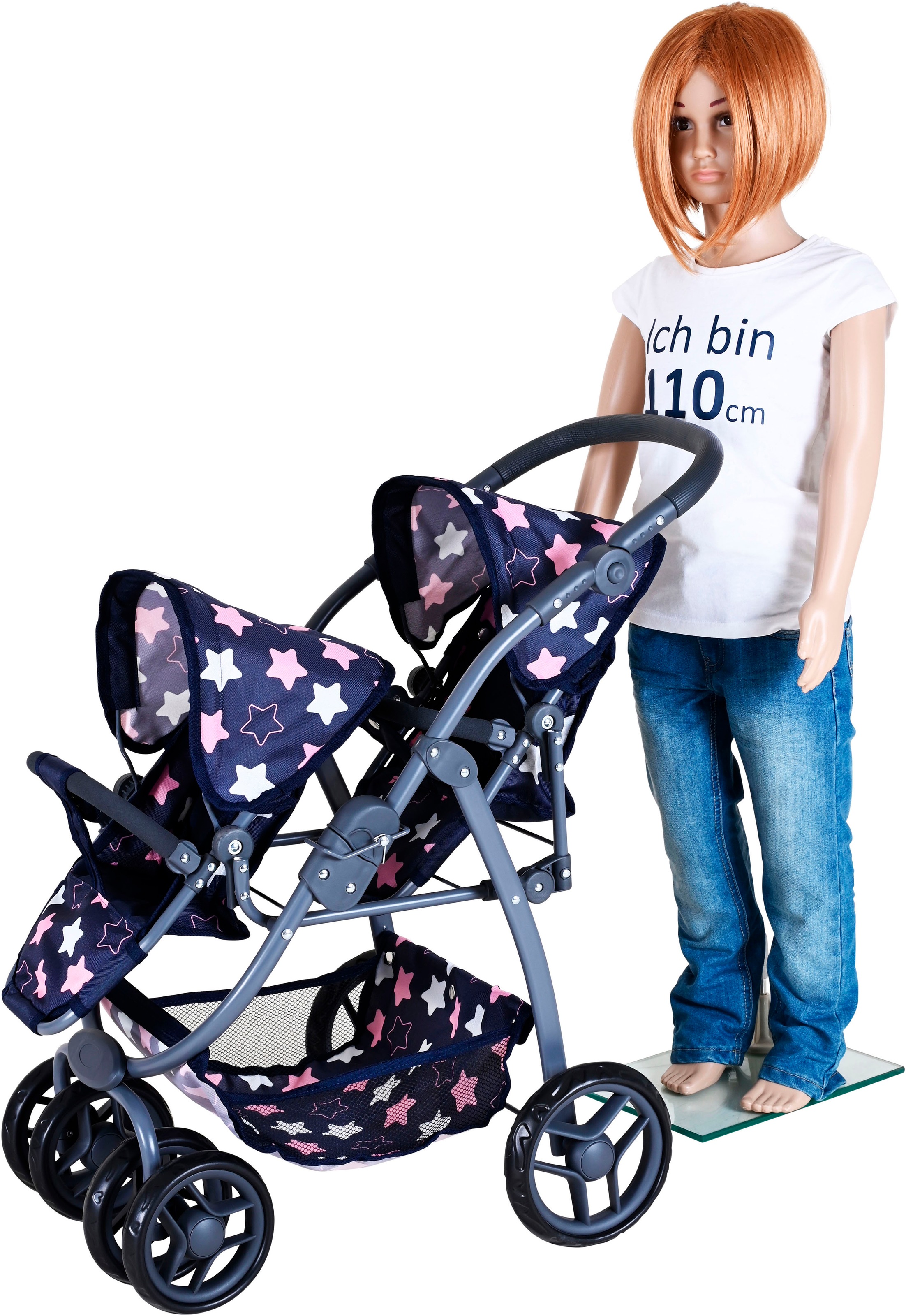 Knorrtoys® Puppen-Zwillingsbuggy »Milo«