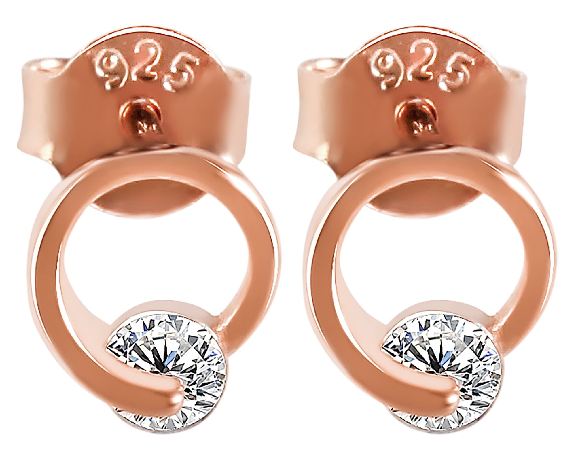 Adelia´s Paar Ohrhänger "Damen Ohrringe – Ohrstecker aus 925 Silber mit Zir günstig online kaufen