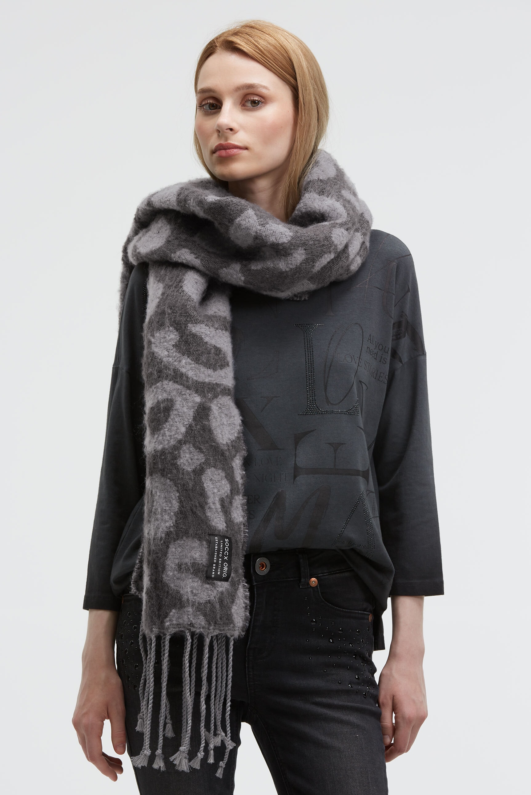 SOCCX Strickschal günstig online kaufen