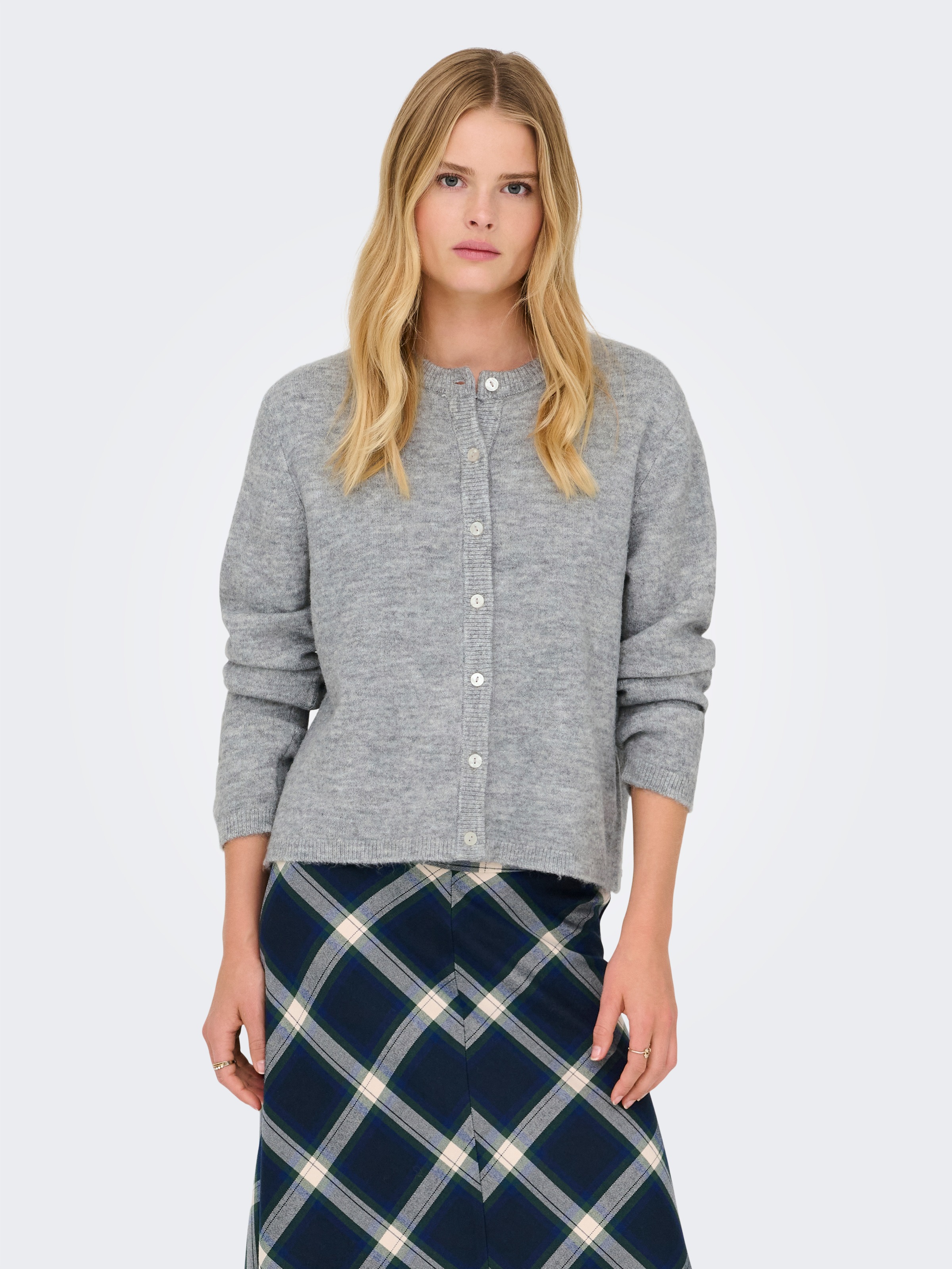 ONLY Strickjacke "ONLSIMONI L/S O-NECK CARDIGAN KNT NOOS" lockere Passform günstig online kaufen
