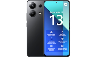 Smartphone »Redmi Note 13 8+128 GB«, Midnight Black, 16,94 cm/6,67 Zoll, 128 GB...