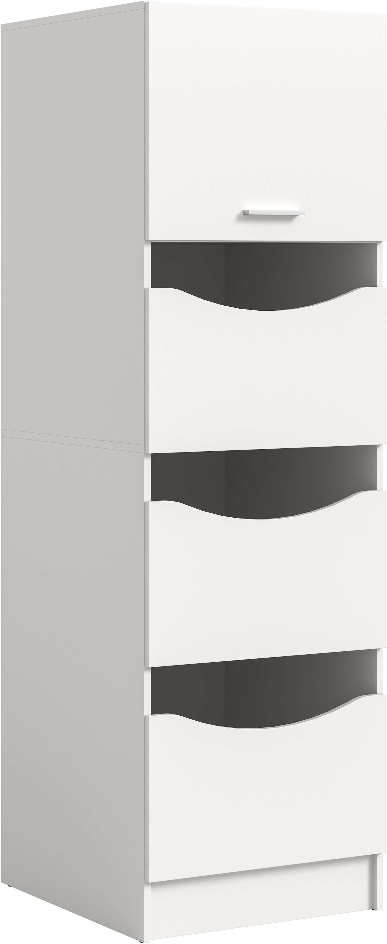 welltime Wäscheschrank "FALAS, Höhe 195 cm, 4 Klappen, Wäscheorganizer" in verschiedenen Farben erhältlich, 1 Stk. tlg. Universalschrank, Mehrzweckschrank, Badezimmer, Hauswirtschaftsschrank