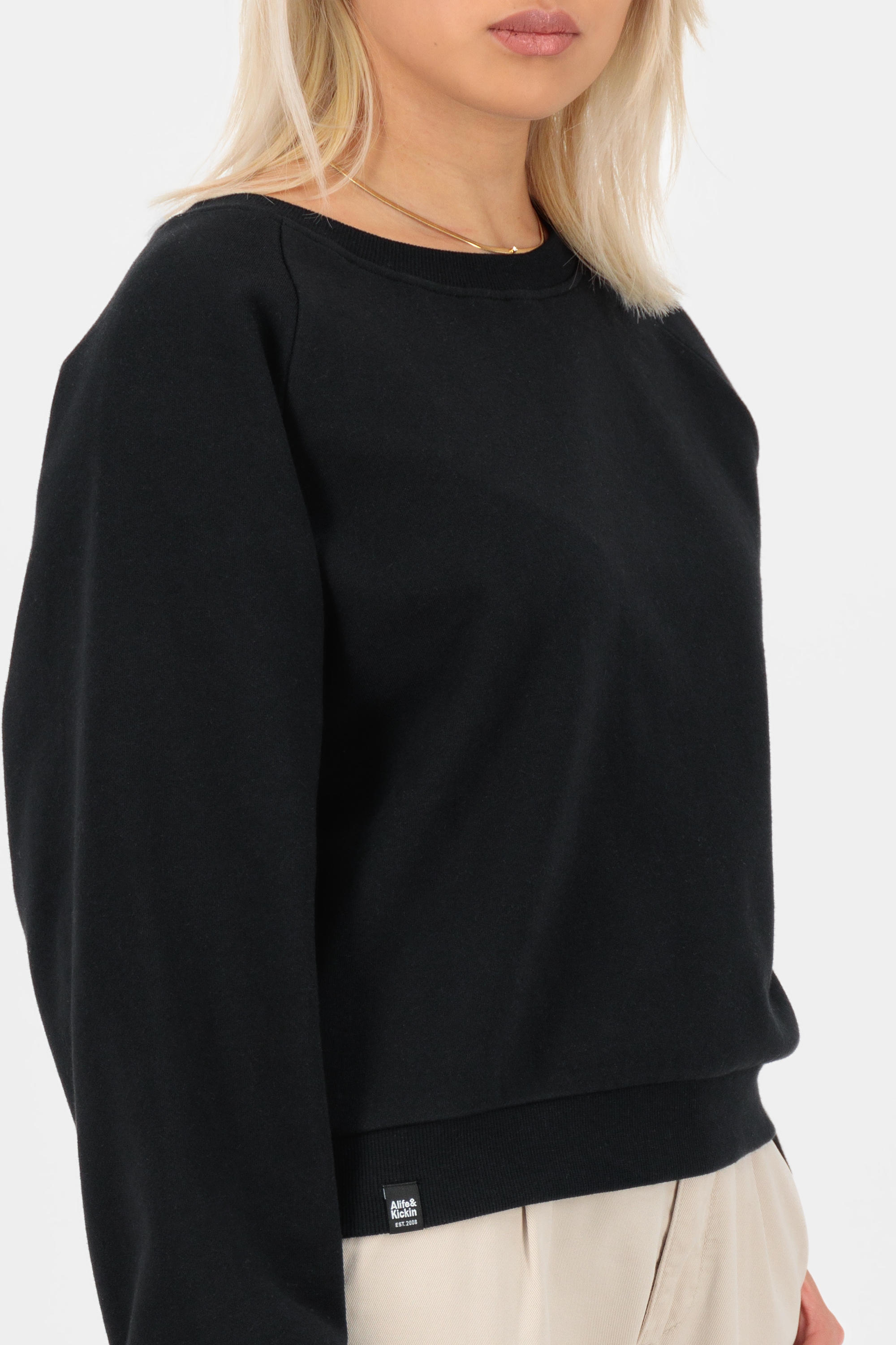 Alife & Kickin Sweatshirt »Damen TeonaAK A«, Basic Pullover mit Rundhalsausschnitt