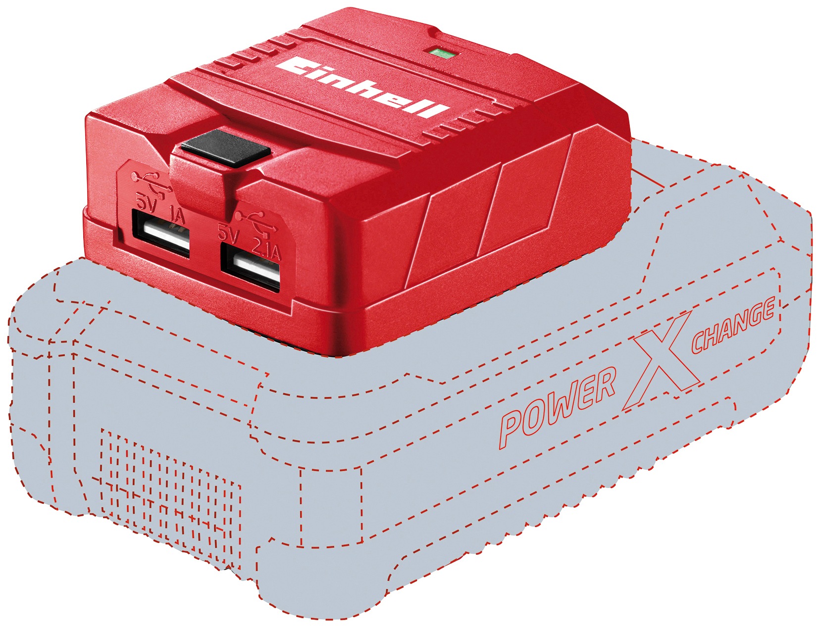 Thumbnail - Einhell Akku-Ladestation "TC-CP 18 Li USB-Solo" für Power X-Change Akkus, ohne Akku und Ladegerät