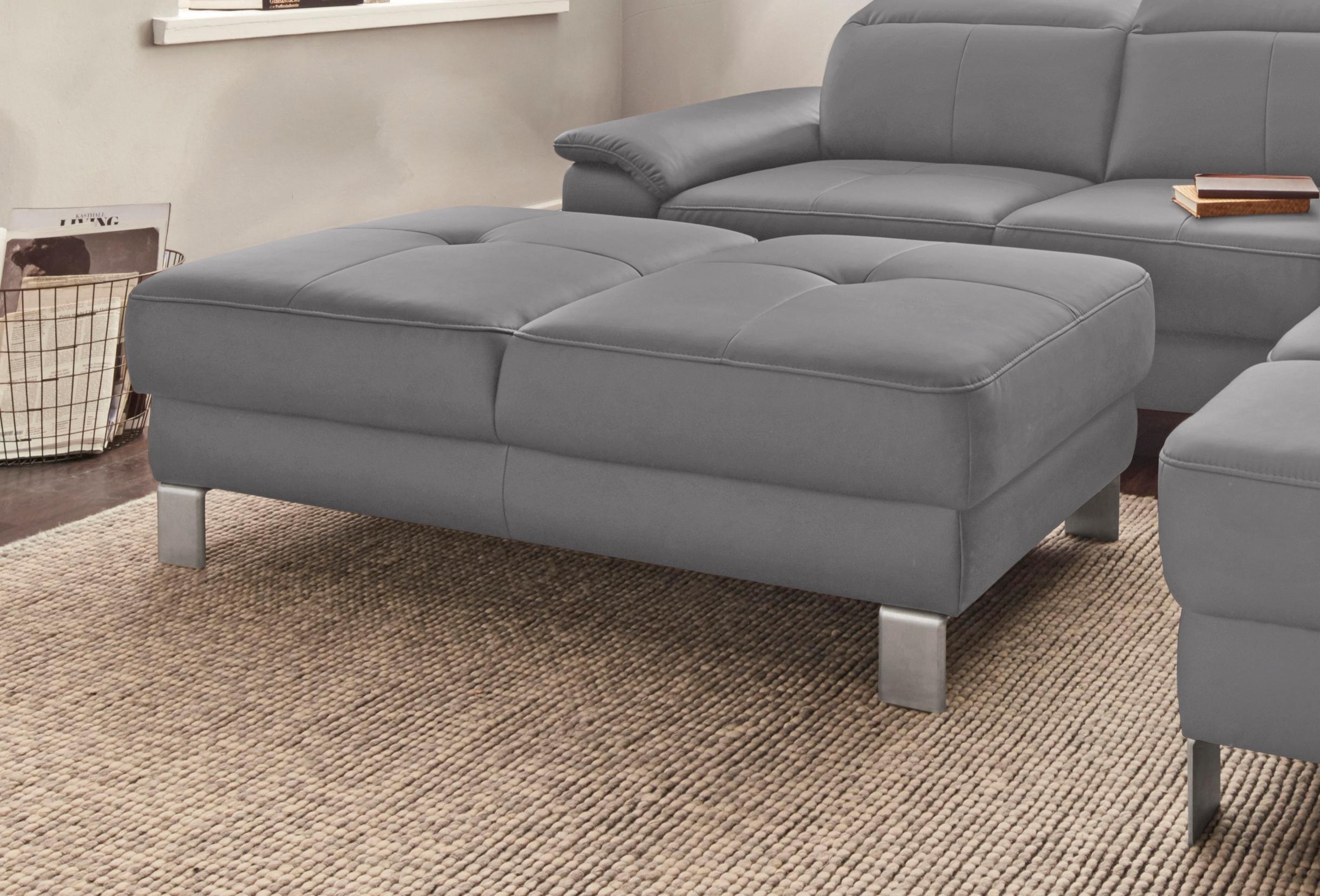 exxpo - sofa fashion Hocker »Mantua, Bankhocker mit tollen Verarbeitungsdetails, bequem«, zeitlos und elegant