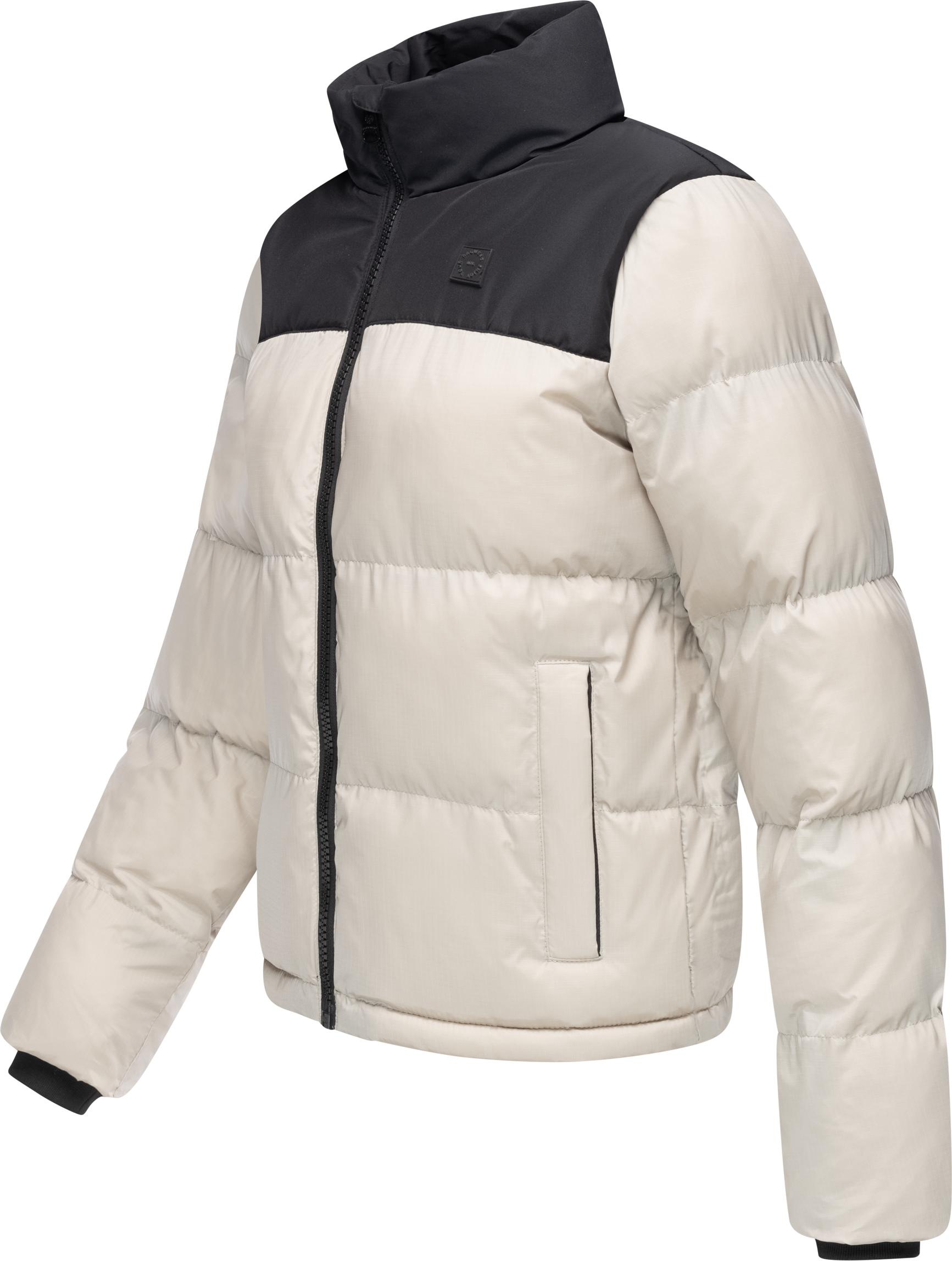 Ragwear Steppjacke »Serah«, ohne Kapuze, stylische Damen Winterjacke im Colourblocking-Design