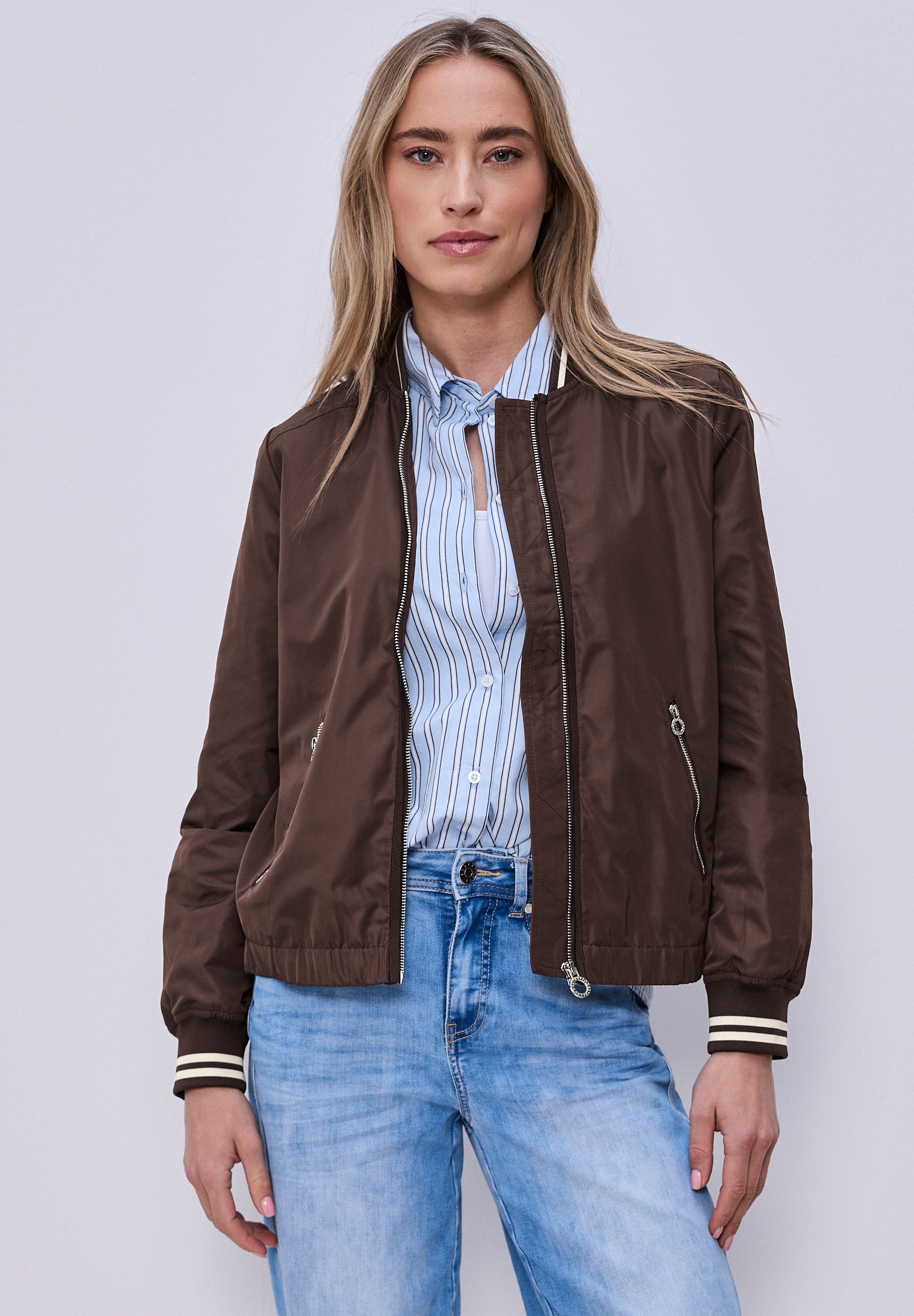 STREET ONE Blouson ohne Kapuze mit College-Style Details günstig online kaufen
