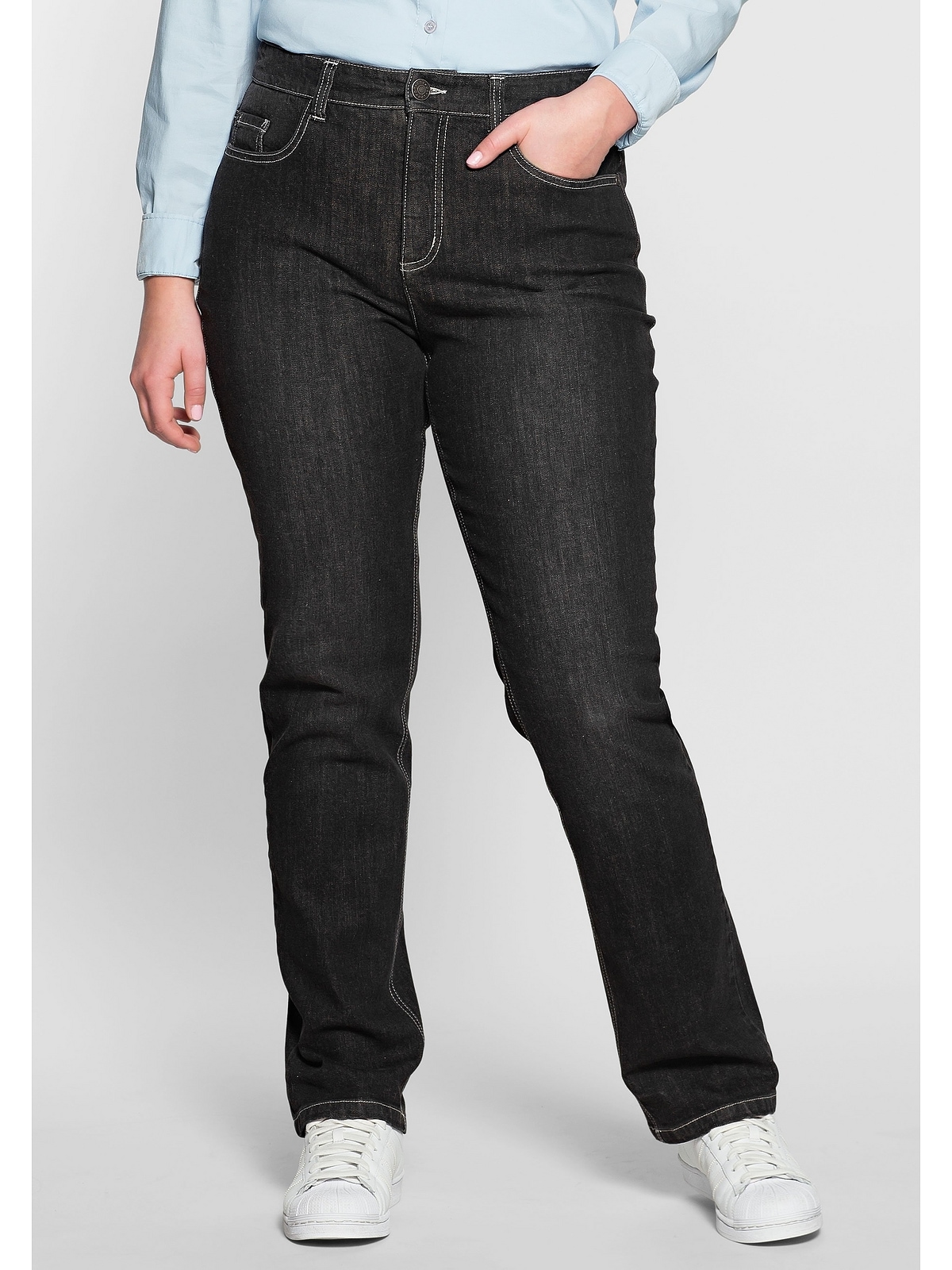 Sheego Stretch-Jeans »Große BAUR Größen«, | online bestellen Bauch-weg-Effekt