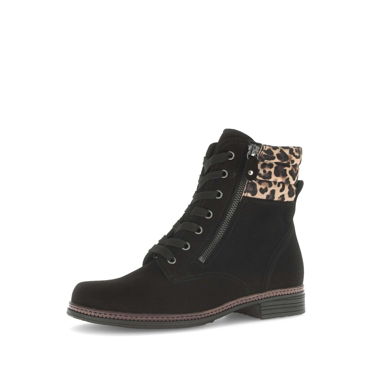 Gabor Schnürstiefelette "Schnürstiefelette Materialmix Leder" günstig online kaufen