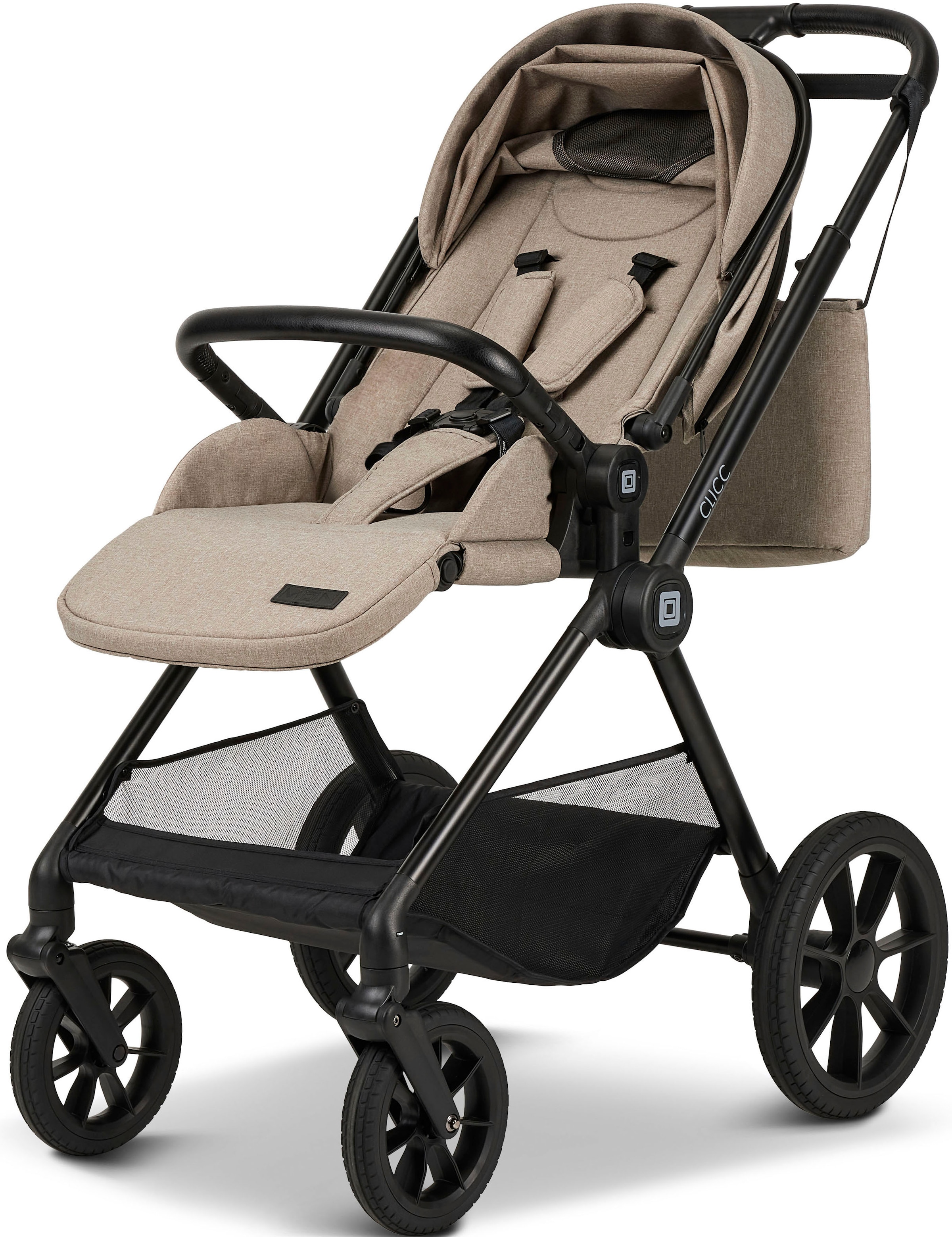 Moon Kombi-Kinderwagen »Clicc, mud/melange«