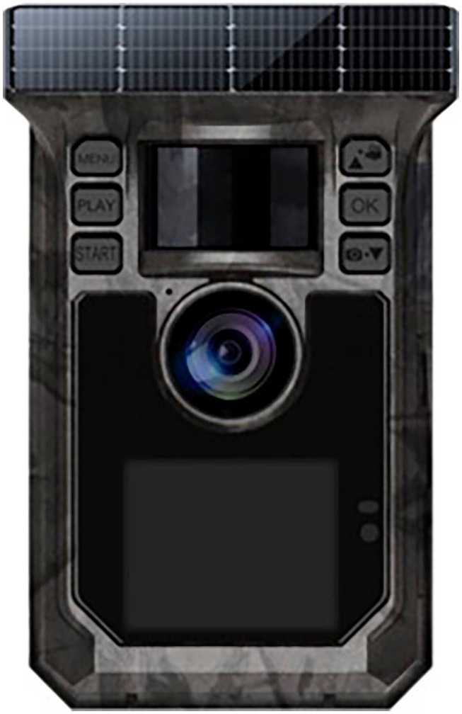 TECHNAXX Wildkamera "Solar WiFi Wildcam TX-326", B:8,5cm H:13,05cm T:6,5cm, schwarz, Überwachungskameras