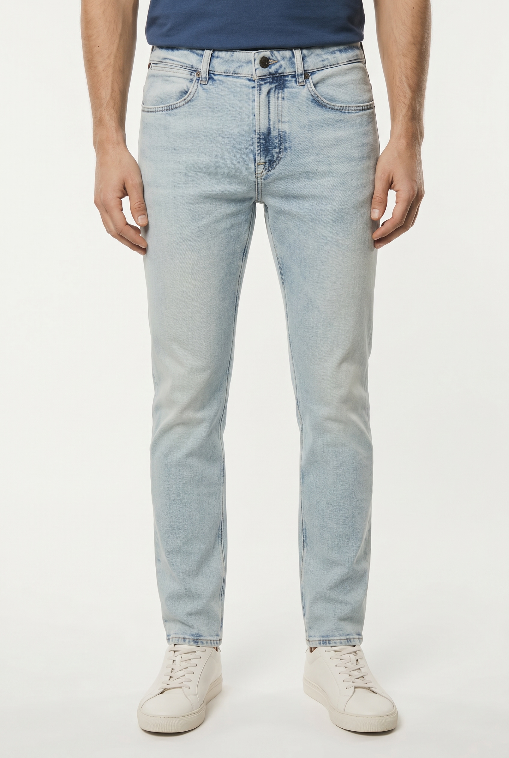 BOSS ORANGE Slim-fit-Jeans "Delaware Soft-Motion-Denim" Schmale Passform Mittlere Leibhöhe