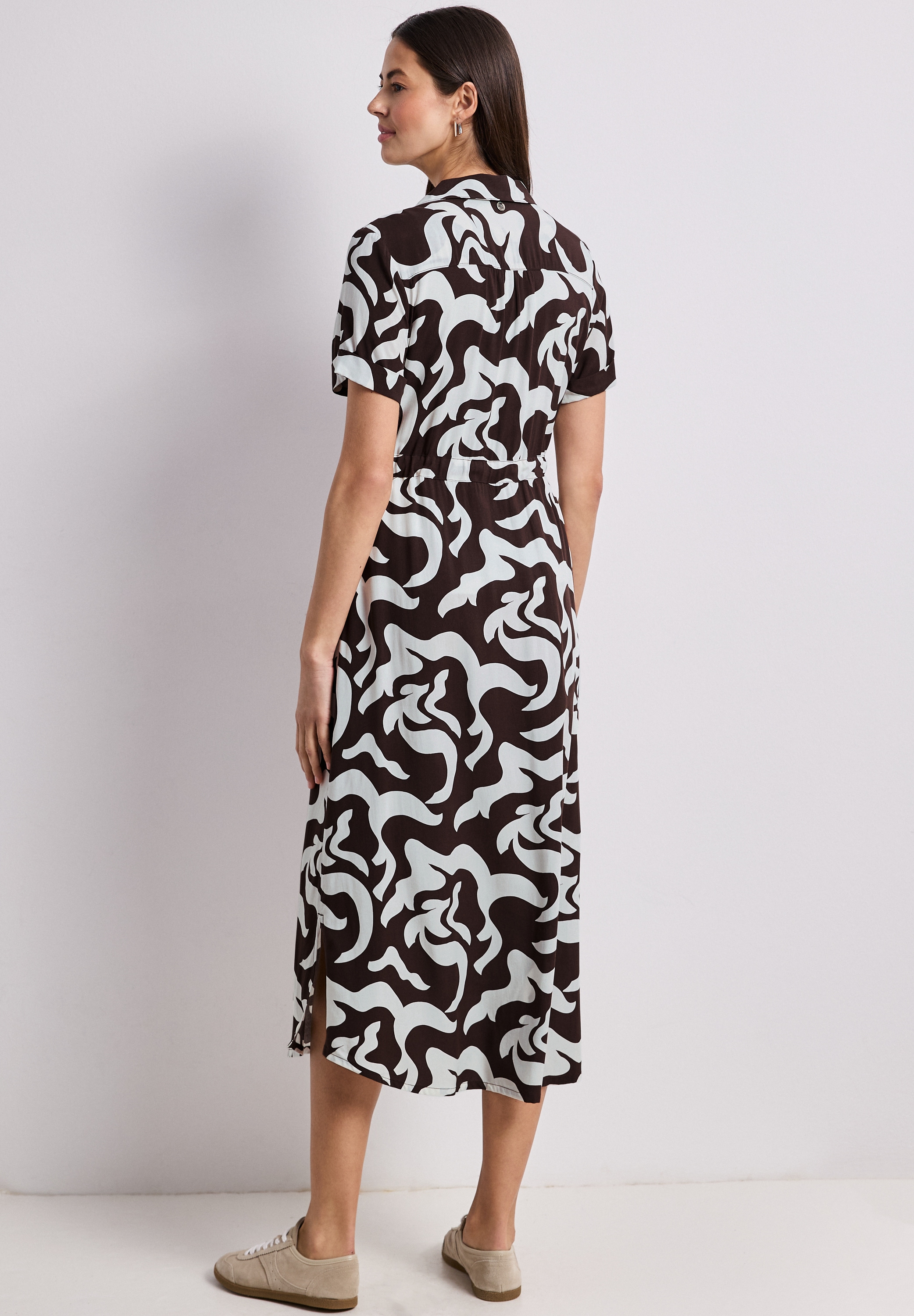 STREET ONE Maxikleid Eingrifftaschen aus Viskose