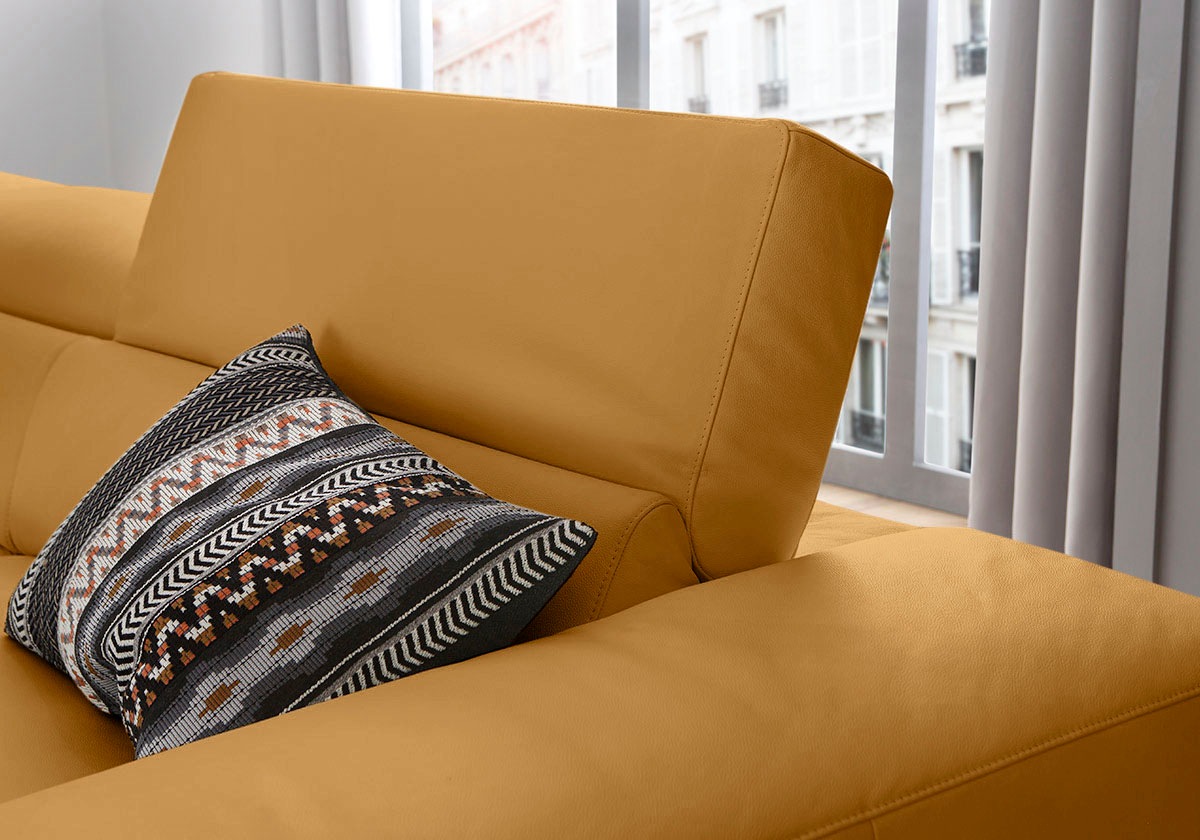 Thumbnail - W.SCHILLIG Ecksofa "piedroo, Designsofa mit tollem Sitzkomfort, bequem und elegant, L-Form" Kopfteilverstellung, wahlwei...