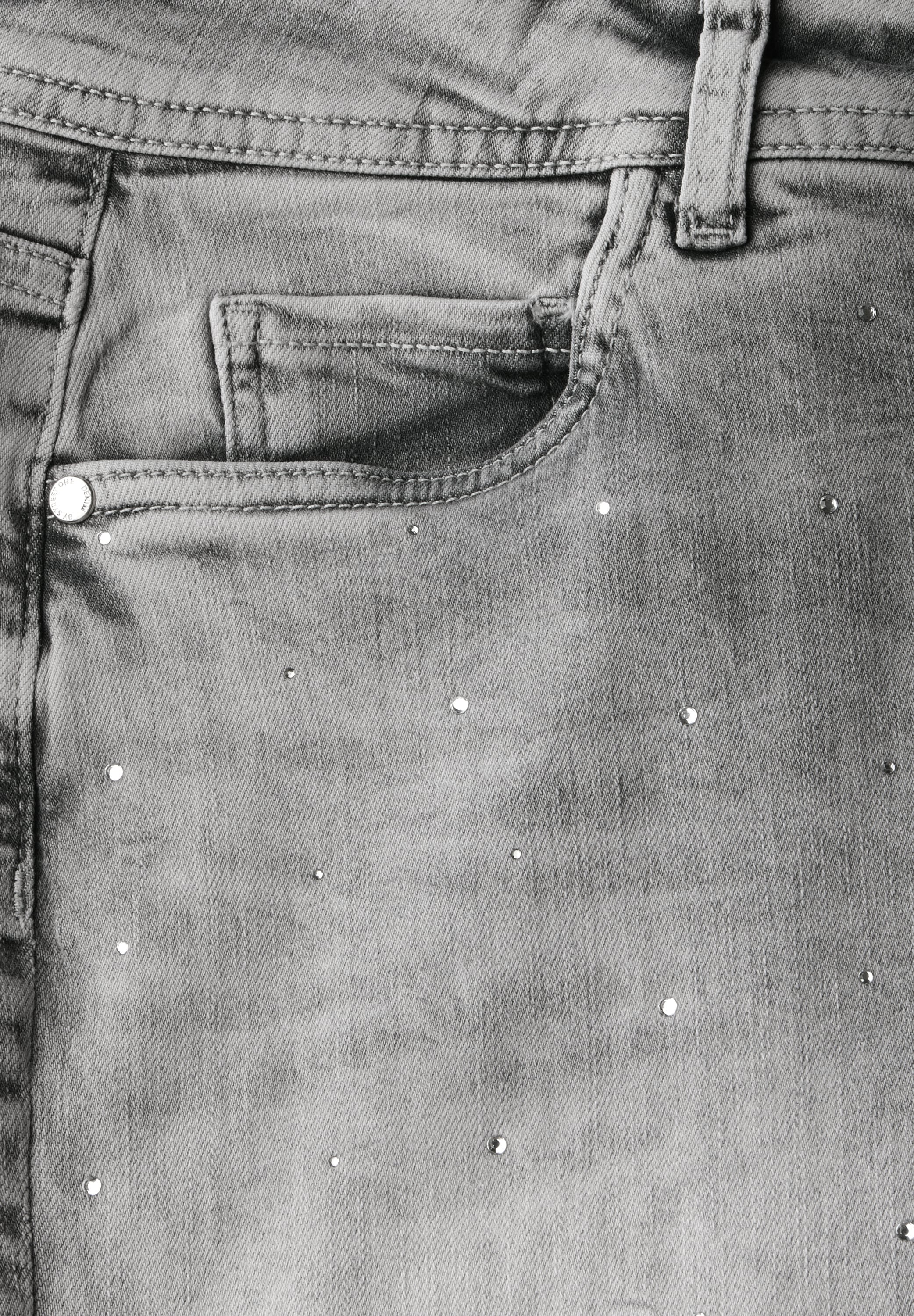 STREET ONE Straight-Jeans, mit Glitzersteine